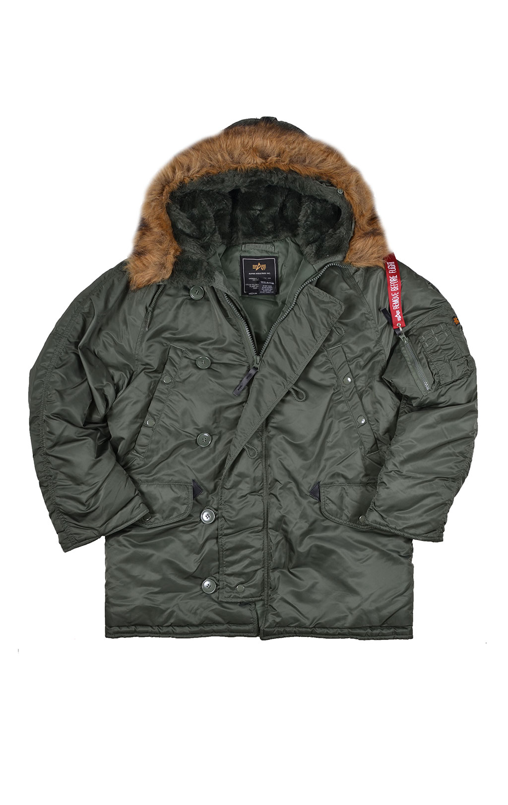 Аляска ALPHA INDUSTRIES CLASSIC N-3B sage green 