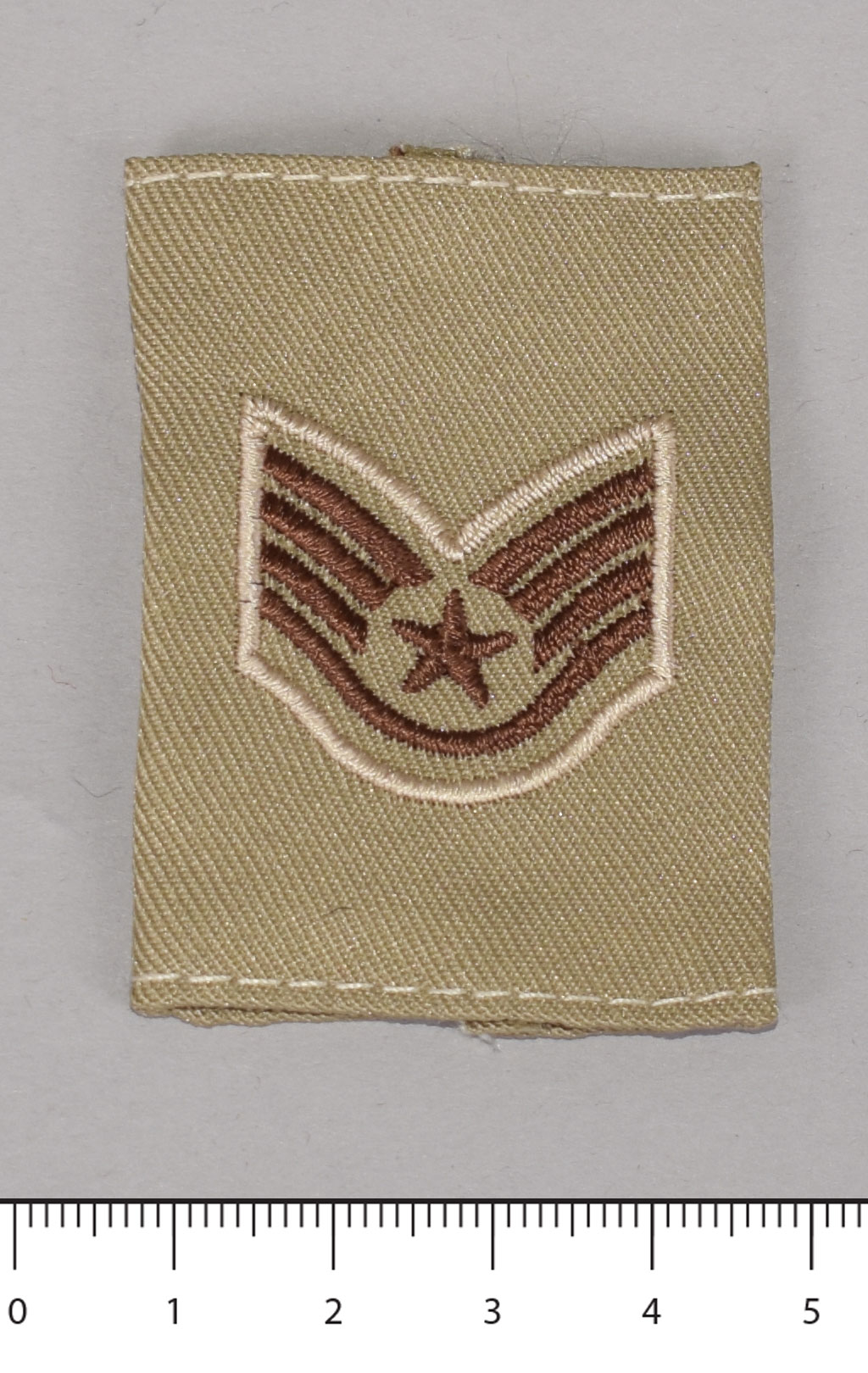 Нашивка-звание нагрудный погон USAF STUFF SERGIANT khaki #5016 США