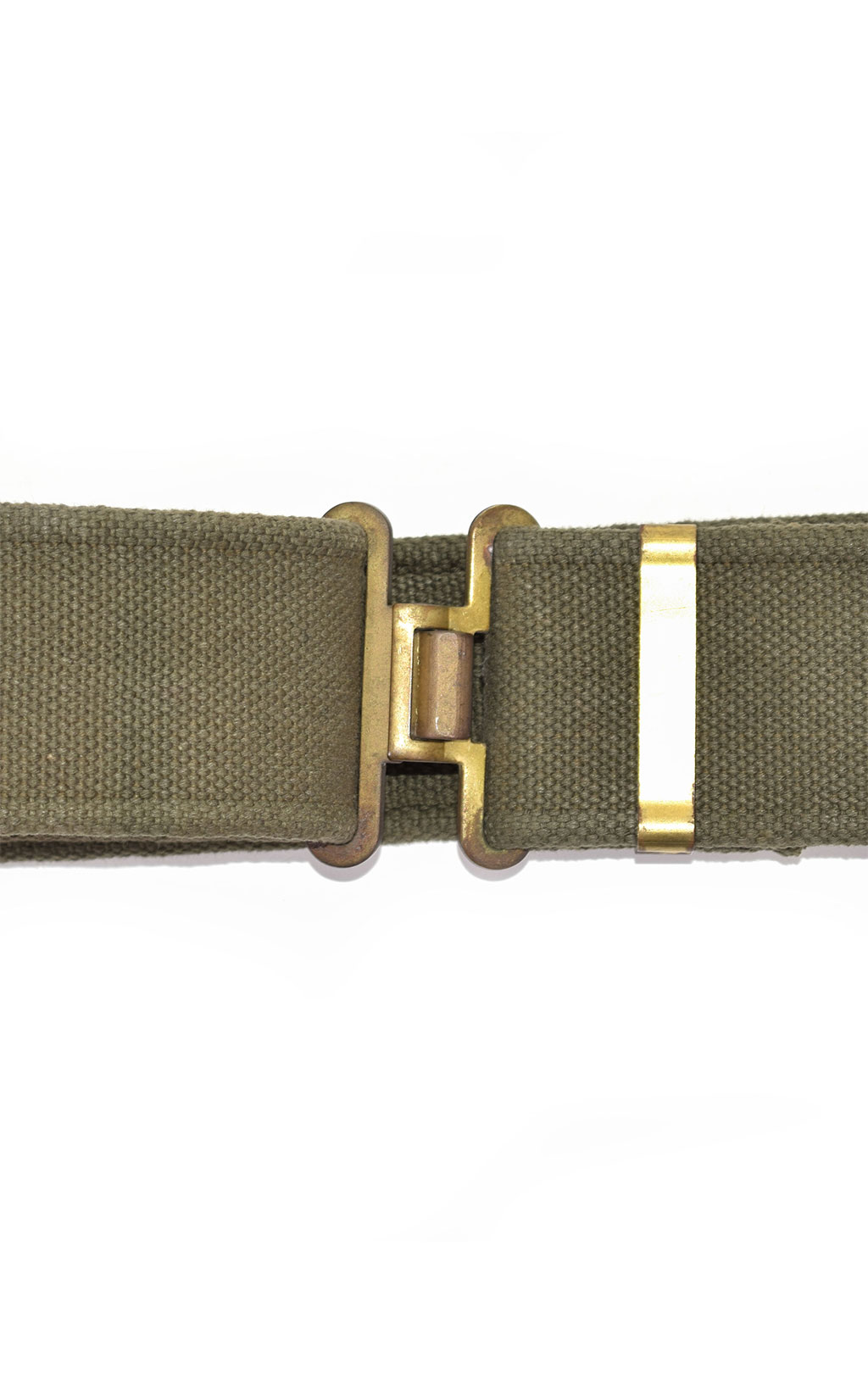 Ремень пистолетный брезент Gold Buckle olive Италия