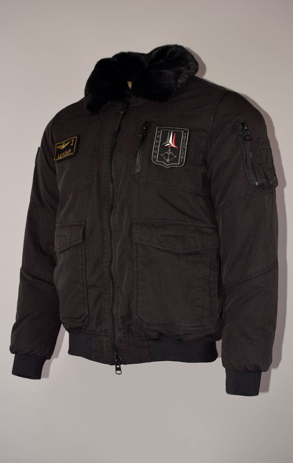 Куртка-пилот AERONAUTICA MILITARE FW 22/23 m/BD jet black (AB 2041) 