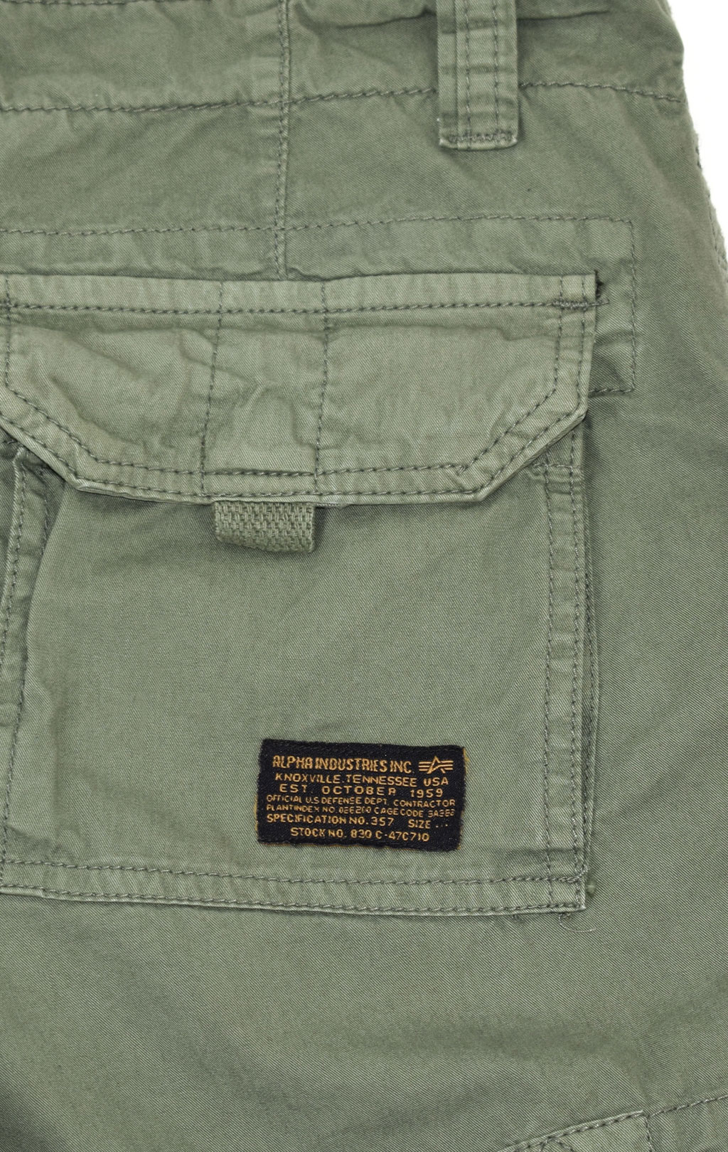 Шорты ALPHA INDUSTRIES JET big size vintage green 