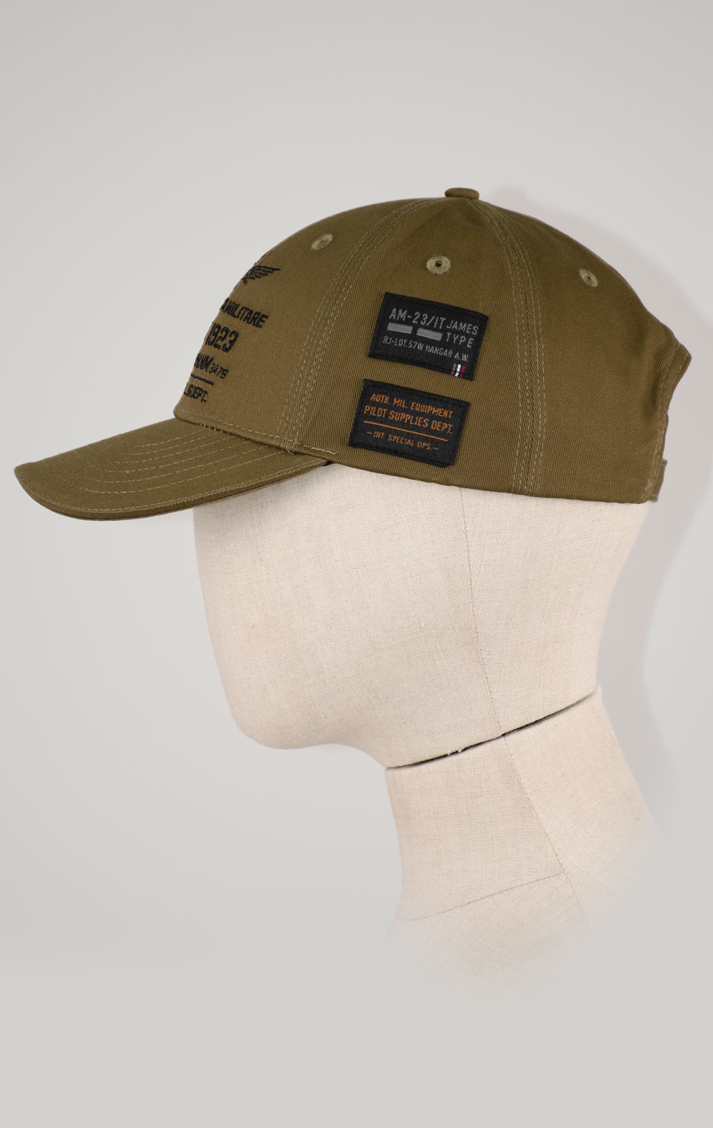 Бейсболка AERONAUTICA MILITARE FW 25/26/CN dark olive (HA 1223) 