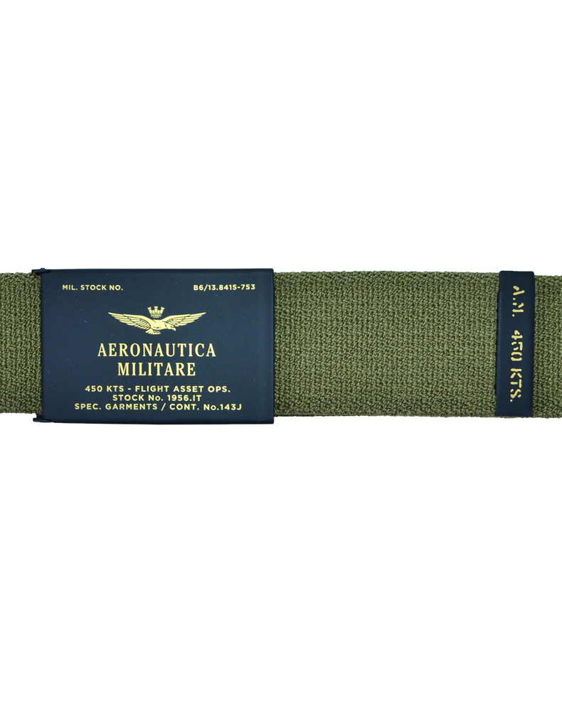 Ремень AERONAUTICA MILITARE green military (CI 217) 