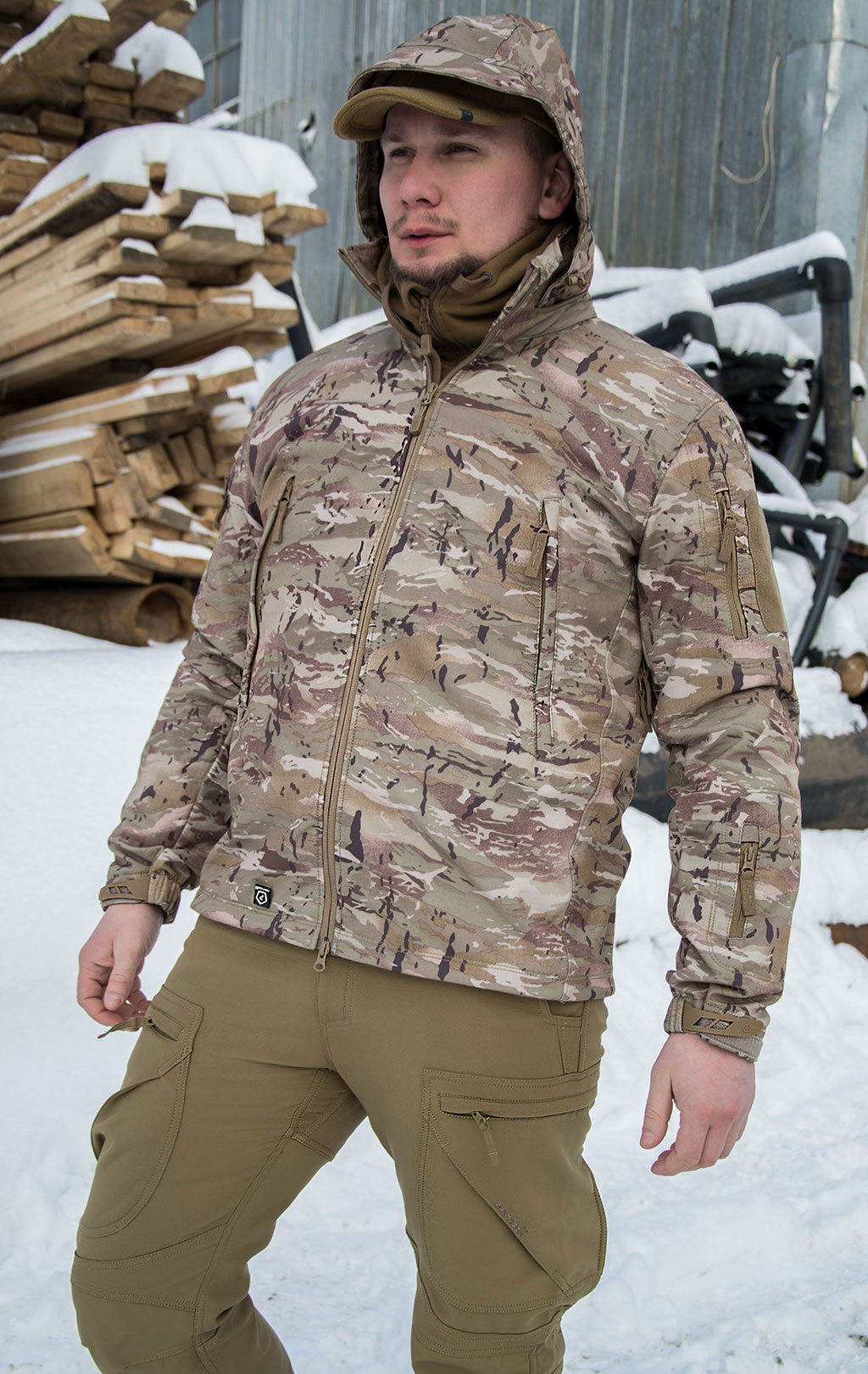 Куртка тактическая softshell Pentagon мембрана ARTAXES big size Soft Shell camo penta 08011 