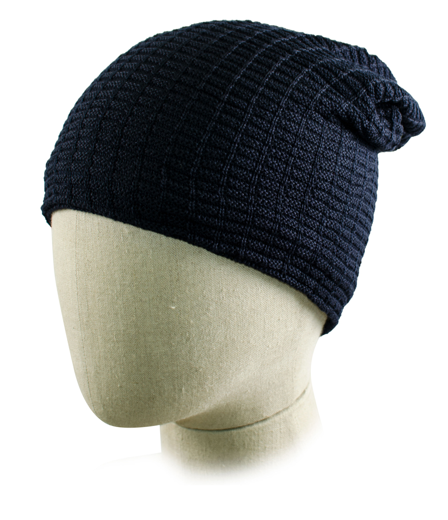 Шапка BRANDIT John Ajour viscose navy 