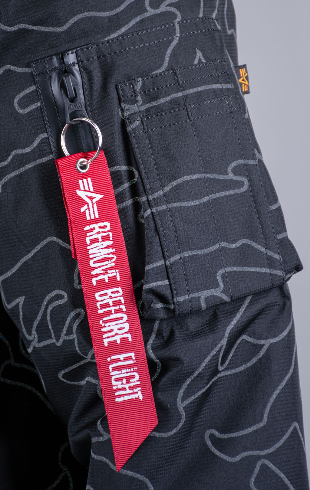 Аляска ALPHA INDUSTRIES PRIMALOFT PARKA N-3B reflective black camo 