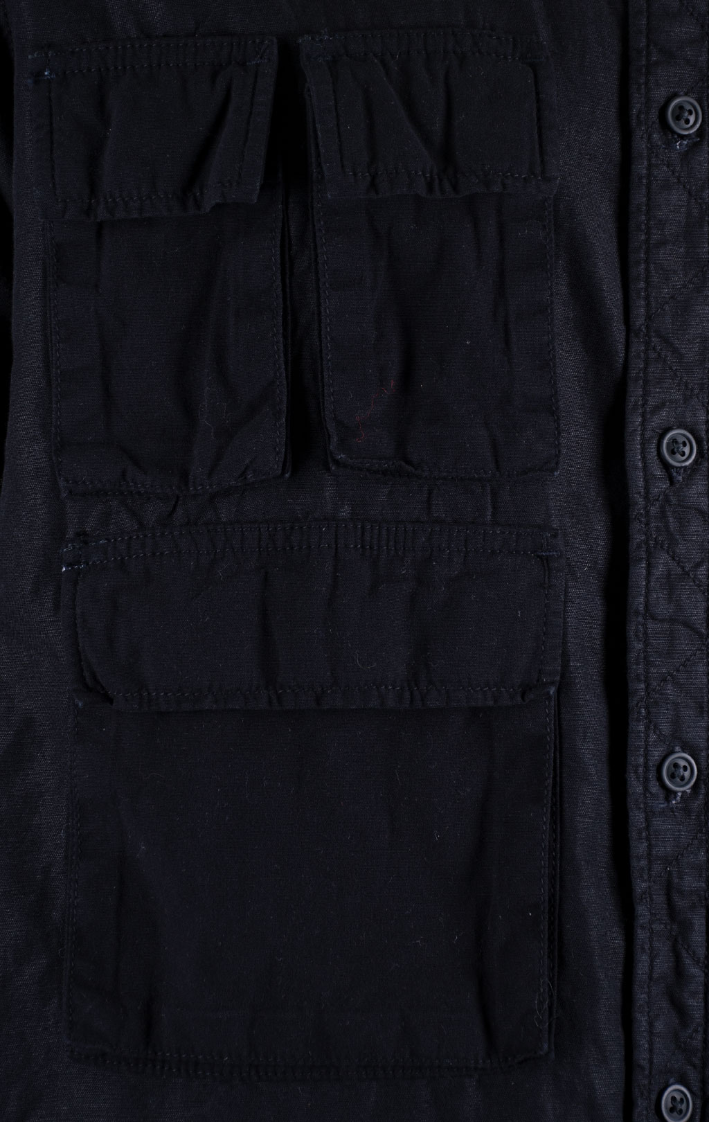 Рубашка ALPHA INDUSTRIES LONG SLEEVE MULTI POCKET SHIRT SS 24 m black 