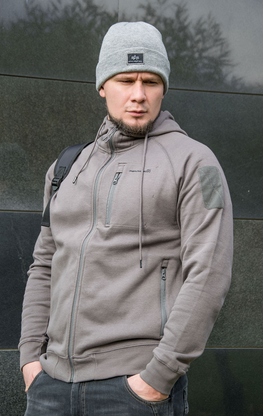 Толстовка тактическая Pentagon LEONIDAS 2.0 big size хлопок75%/полиэстер25% grey wolf 08016 