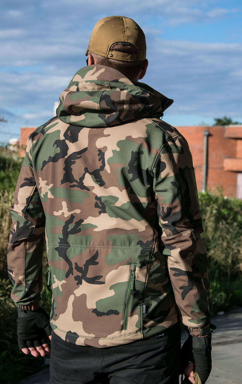 Куртка тактическая softshell Pentagon мембрана ARTAXES Soft Shell camo woodland 08011 