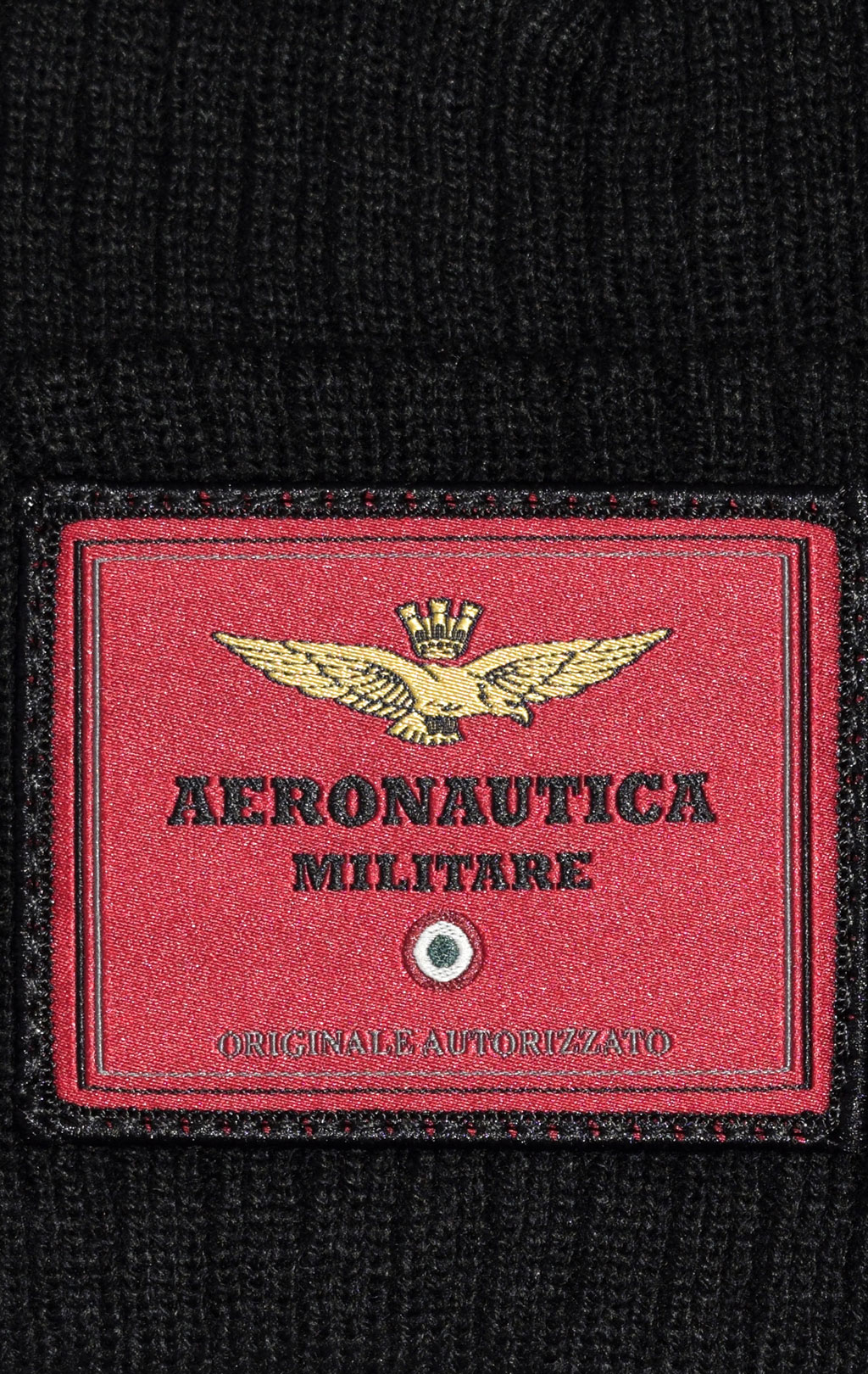 Шапка вязаная AERONAUTICA MILITARE FW 21/22/CN jet black (CU 031) 