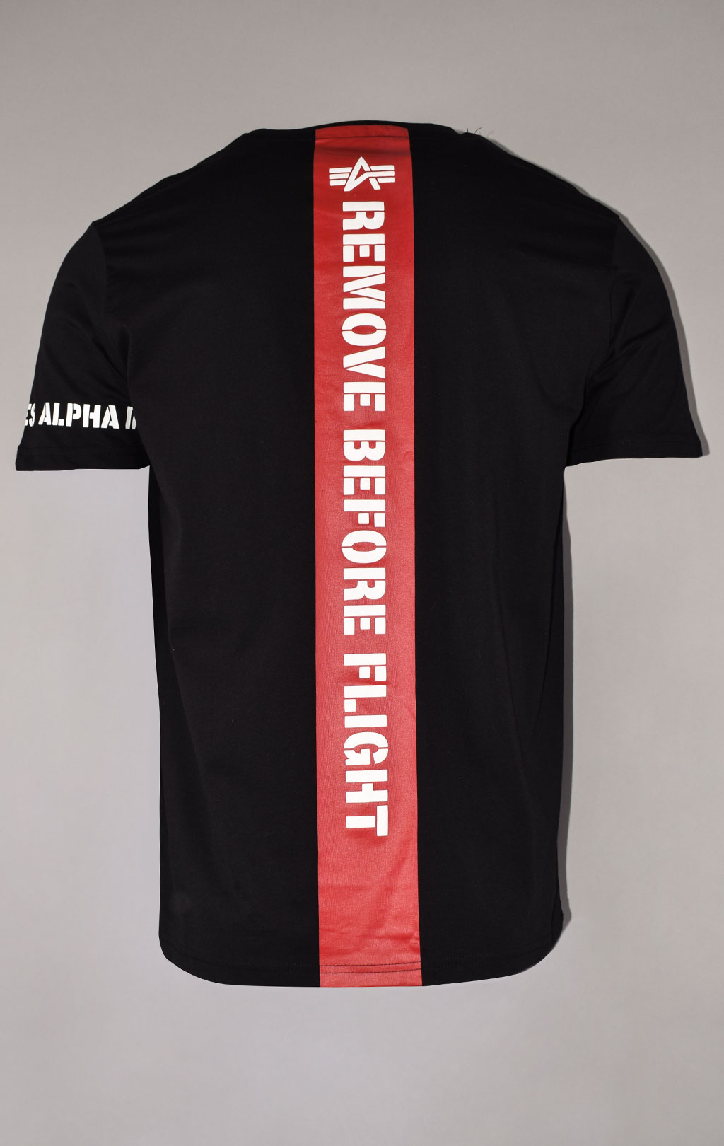 Футболка ALPHA INDUSTRIES RBF BACK STRIPE T black 