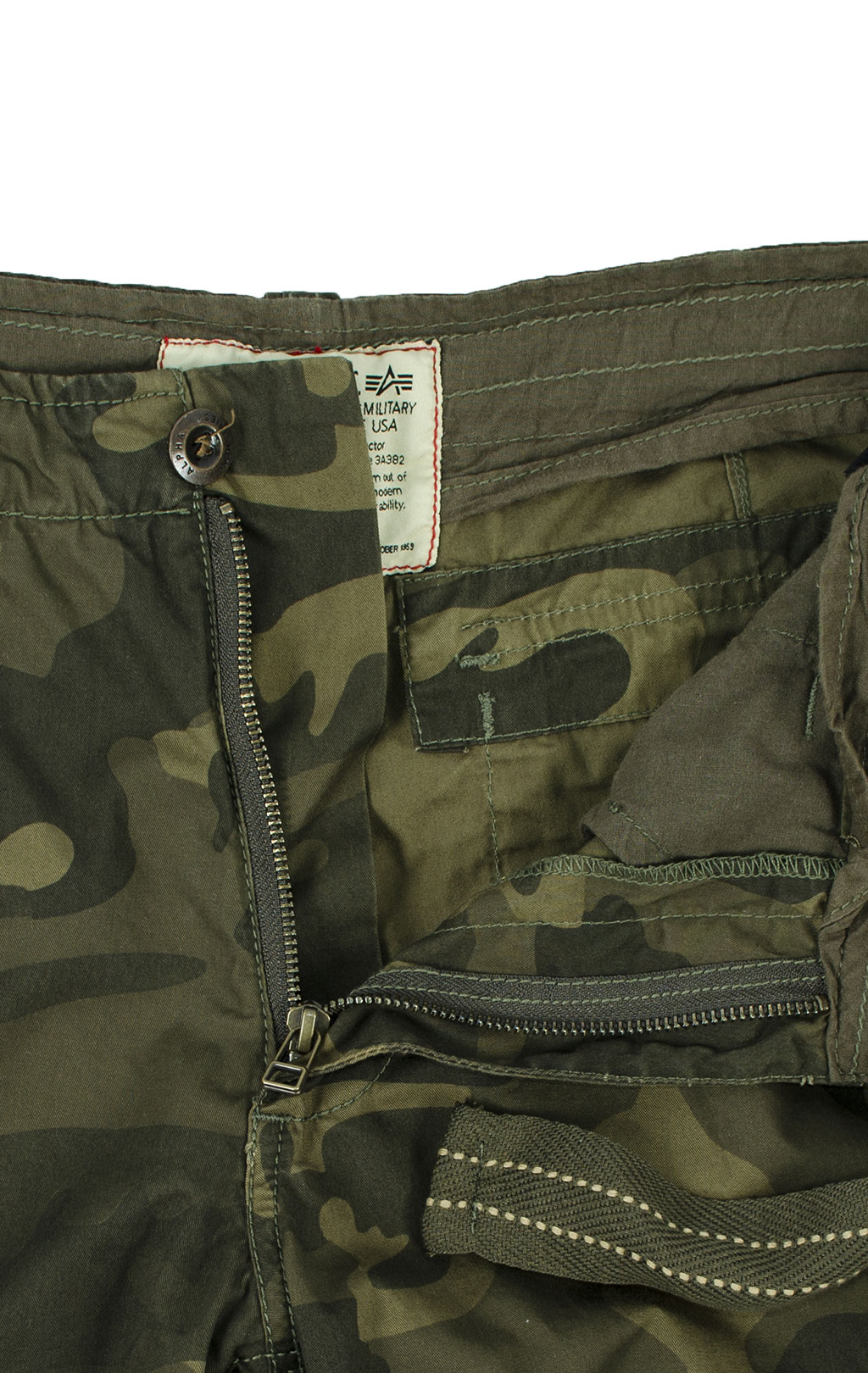 Шорты ALPHA INDUSTRIES JET olive camo 