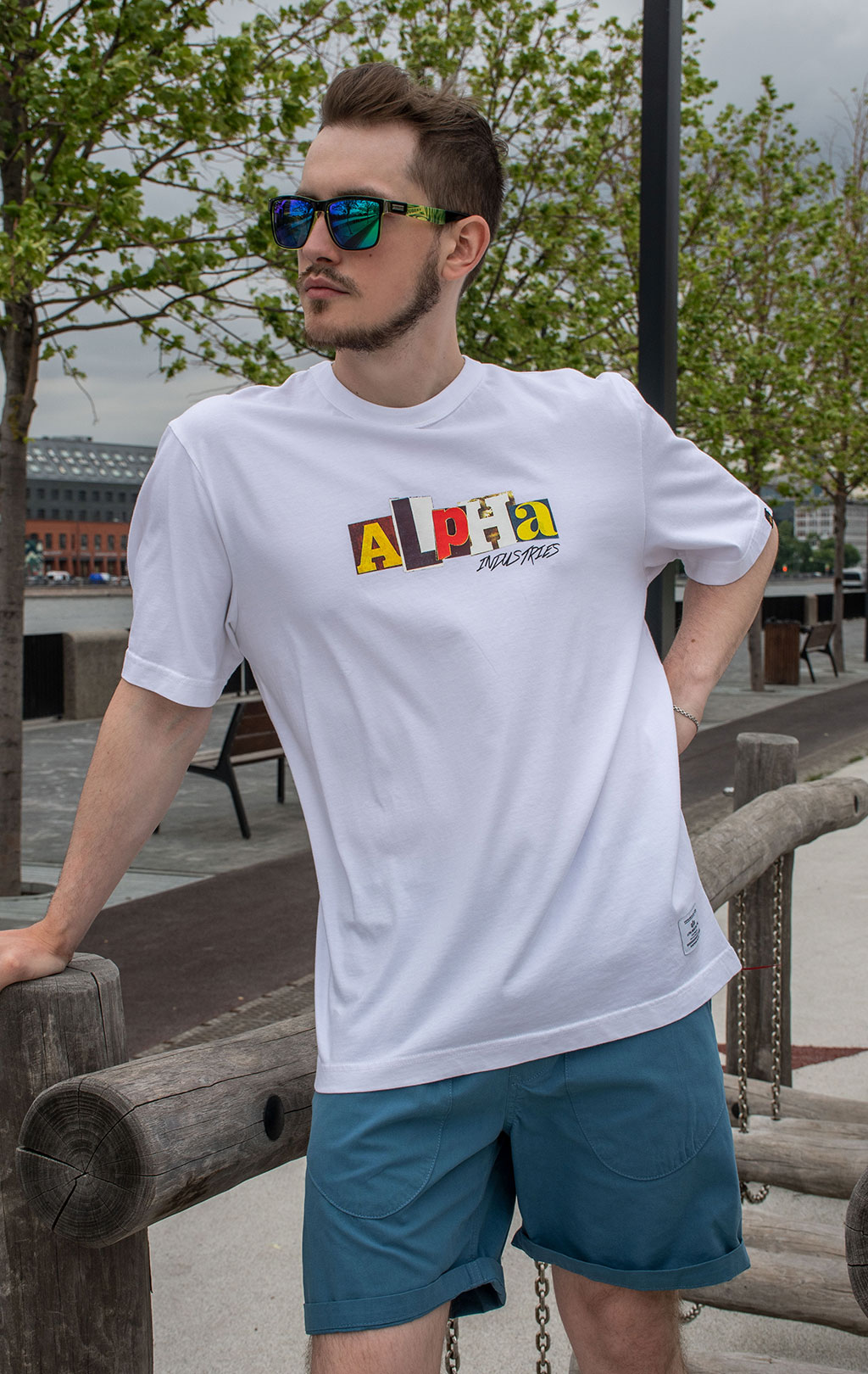 Футболка ALPHA INDUSTRIES ALPHA RANSOM TEE SS 24 white 