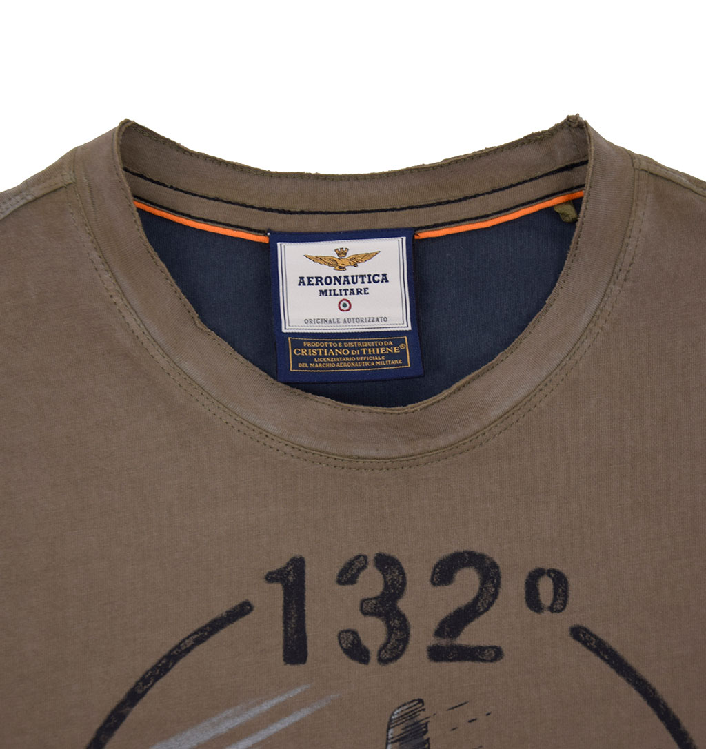 Футболка AERONAUTICA MILITARE SS19 green mountain (TS 1601) 