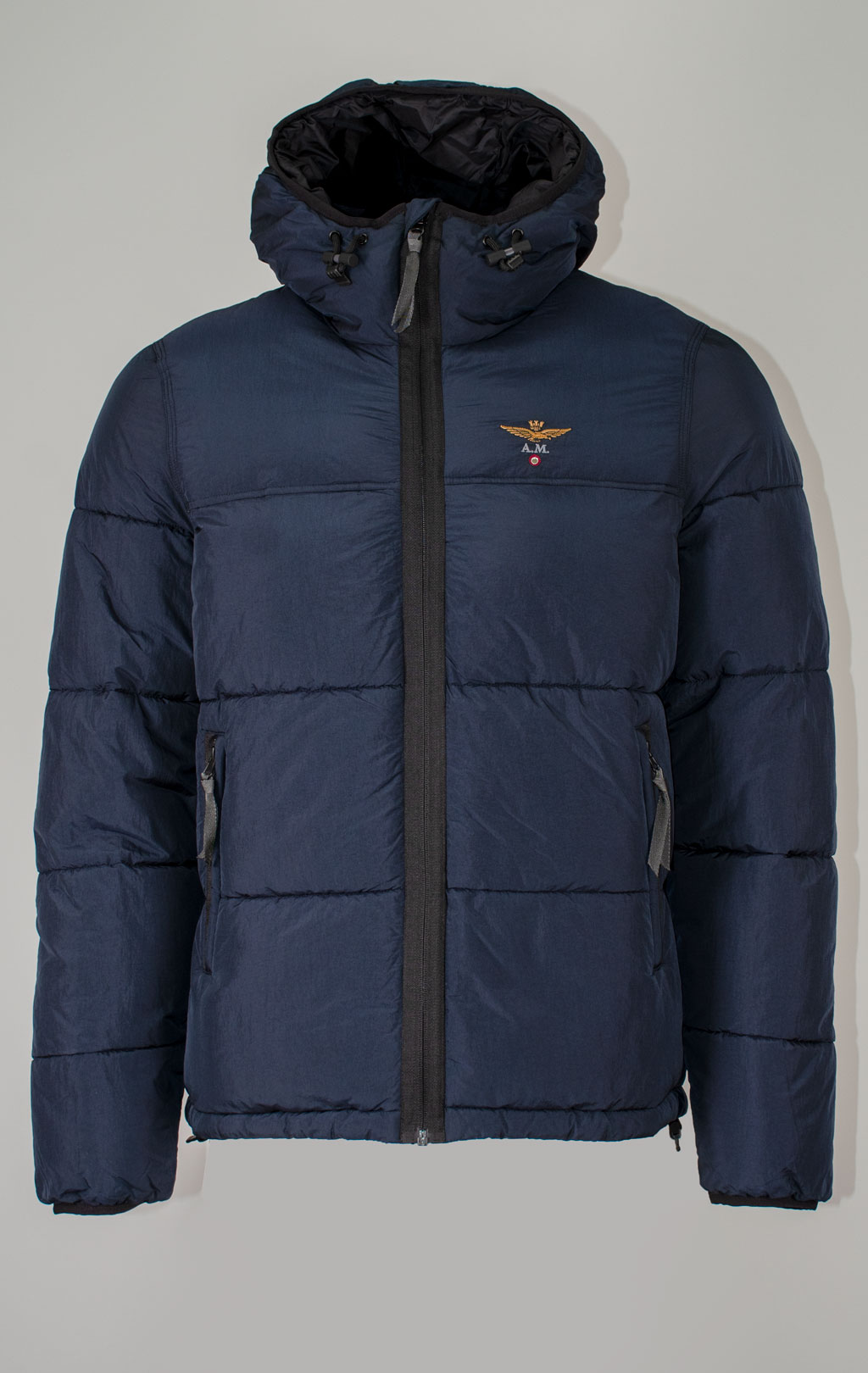 Куртка с капюшоном AERONAUTICA MILITARE FW 25/26/CN midnight blue (AB 3025) 