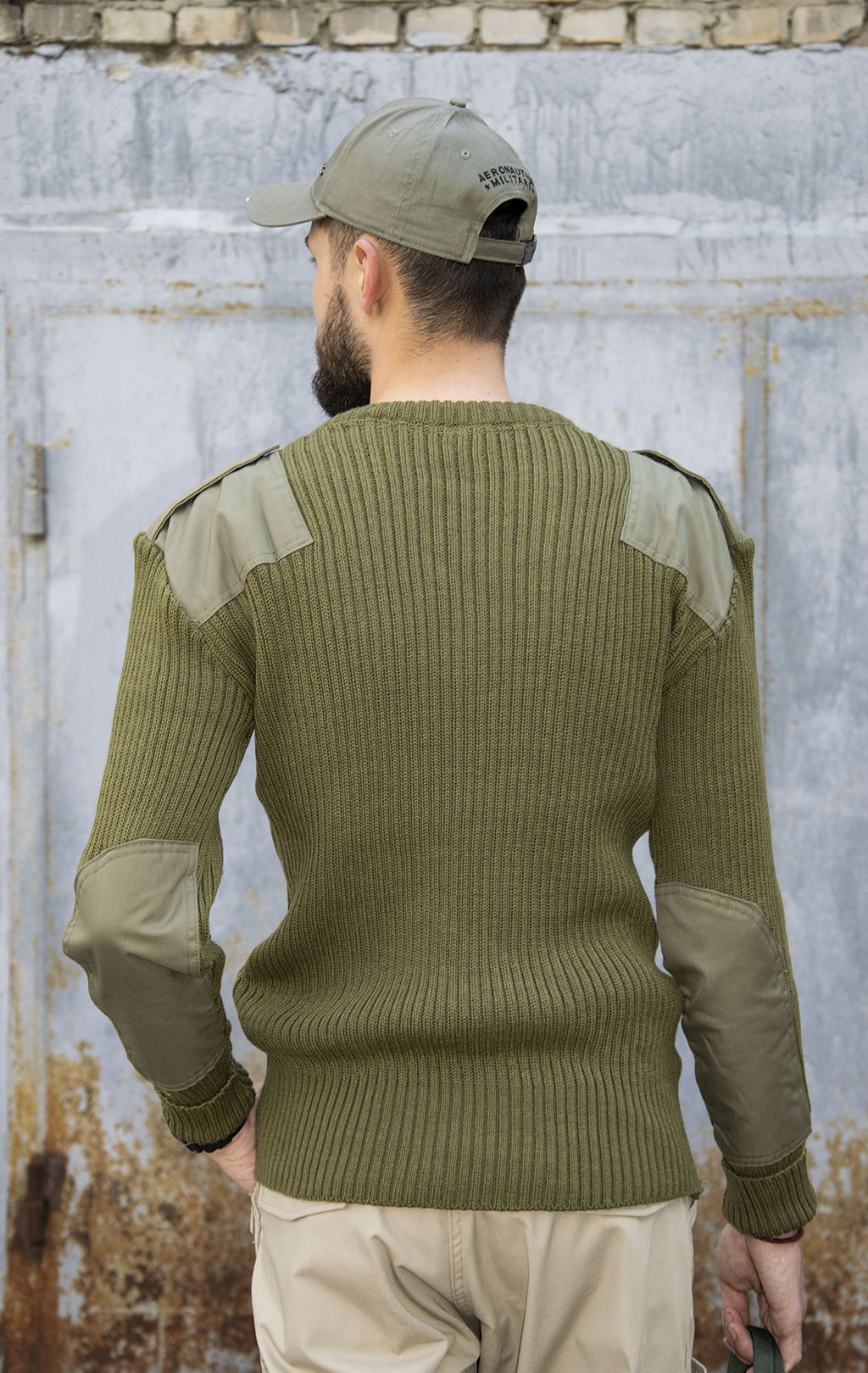 Свитер армейский MARINA MILITARE шерсть olive Италия