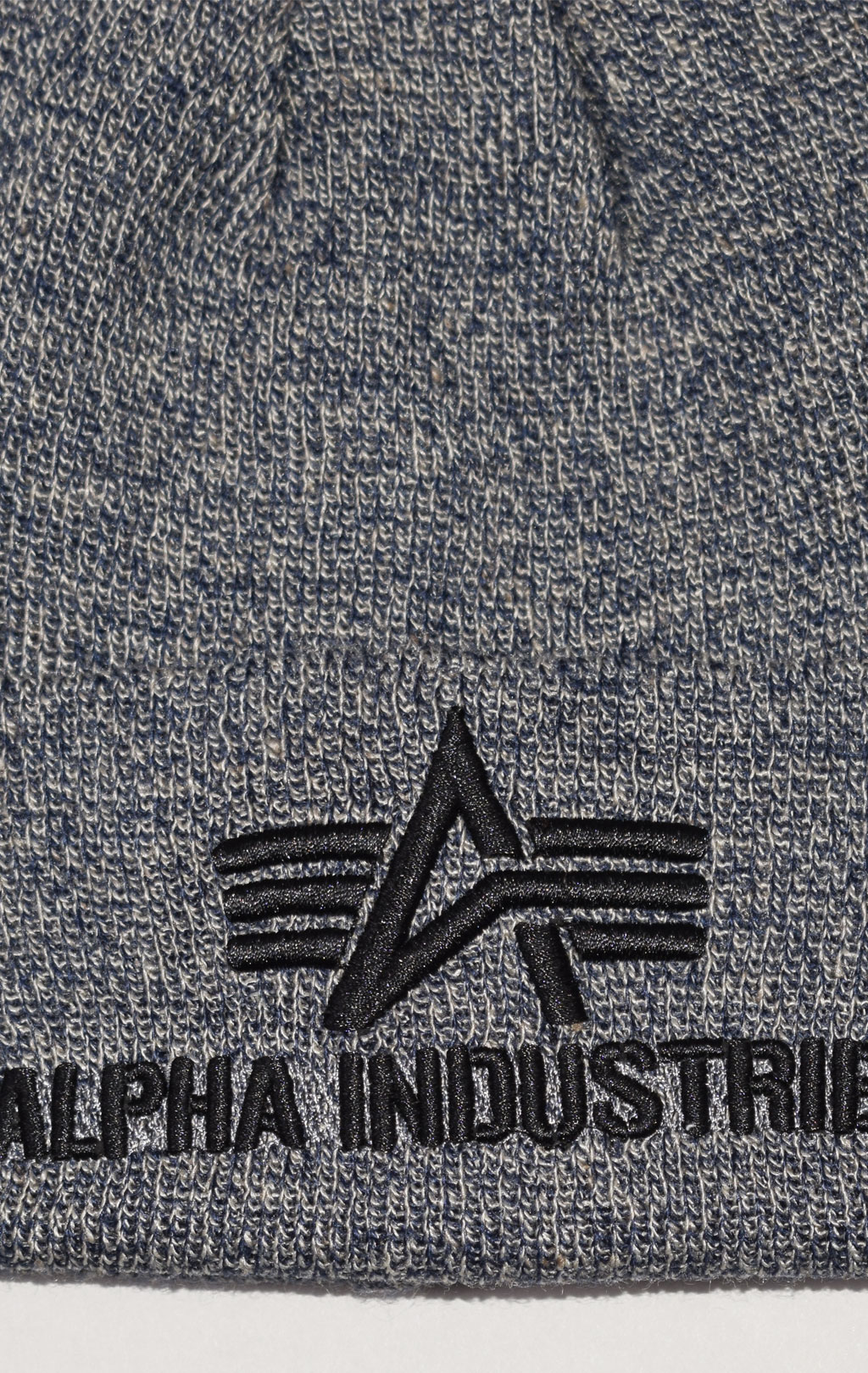 Шапка ALPHA INDUSTRIES 3D BEANIE charcoal heather 