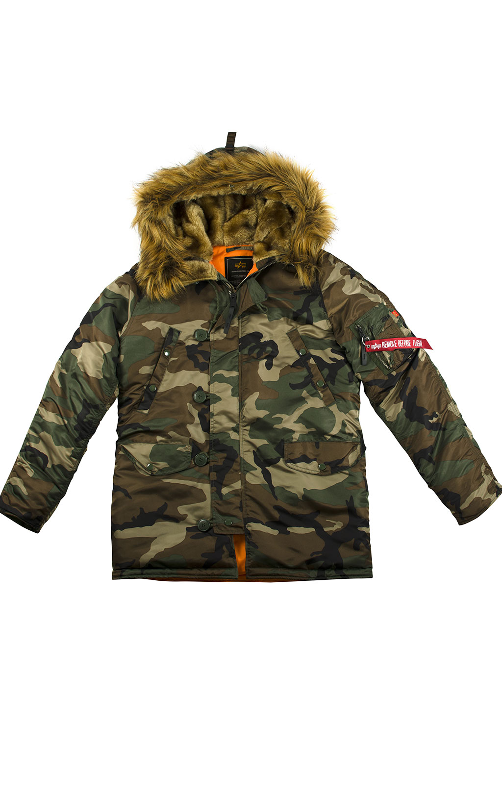 Аляска ALPHA INDUSTRIES VF 59 N-3B camo woodland 65 