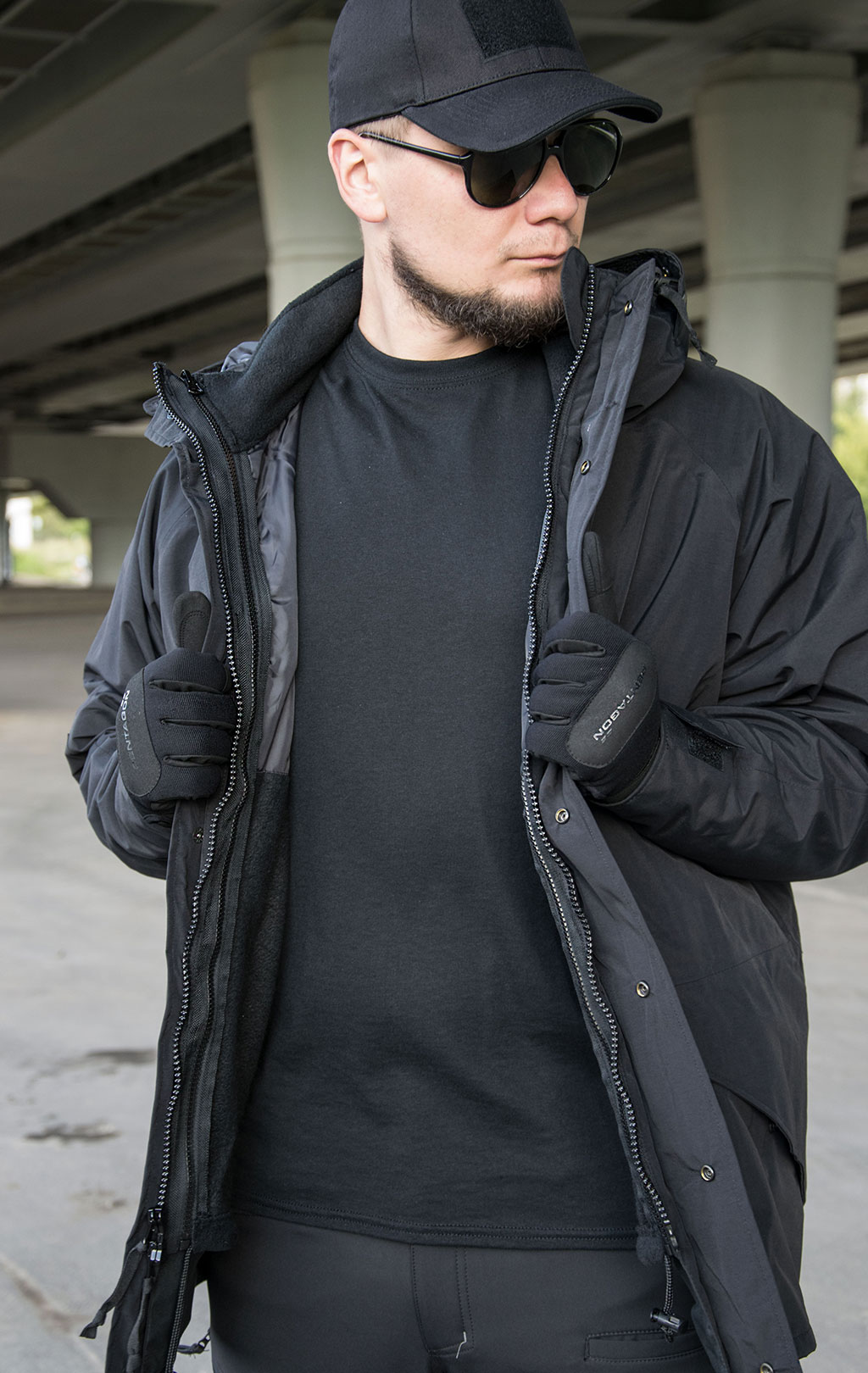 Куртка непромокаемая Tru-Spec мембрана ecwcs с подстёжкой флис black,купить в Интернет-магазине ForceAge.