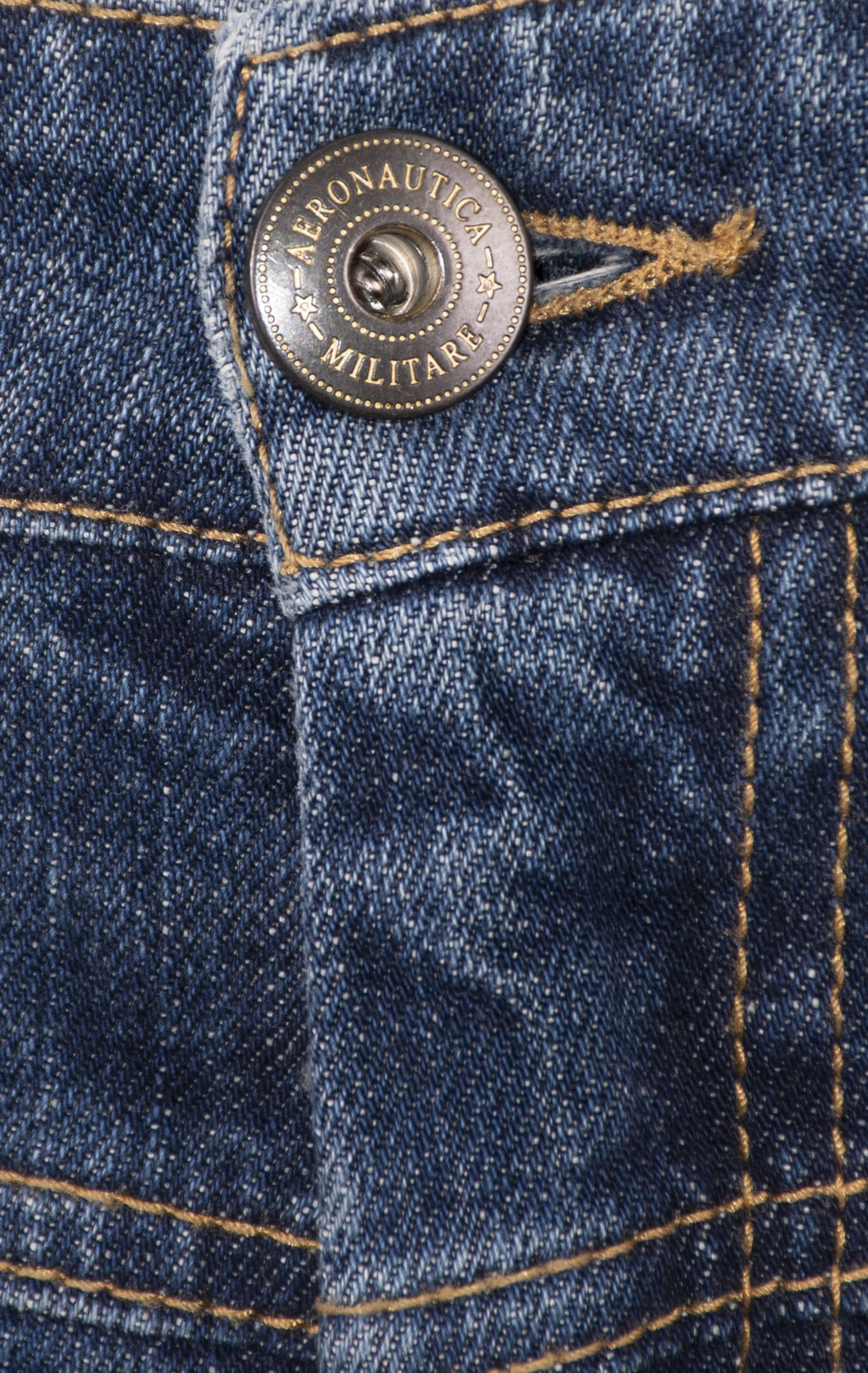 Джинсы-карго AERONAUTICA MILITARE ANTI-G плотные FW 24/25/AL medium blue wash (PA 939) 