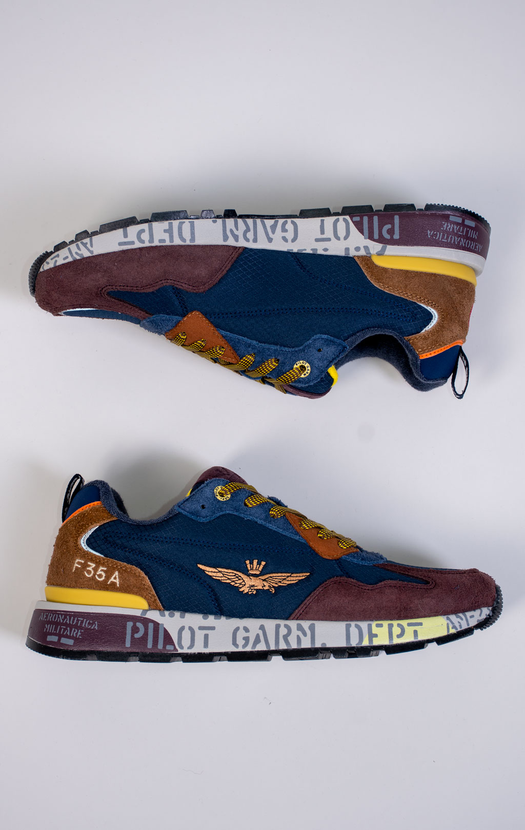 Кроссовки AERONAUTICA MILITARE (SC 0276) замша FW 25/26/CN multicolor blue 