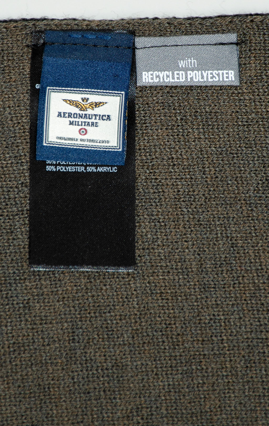 Шарф AERONAUTICA MILITARE FW 25/26/CN jet black (SH 1164) 