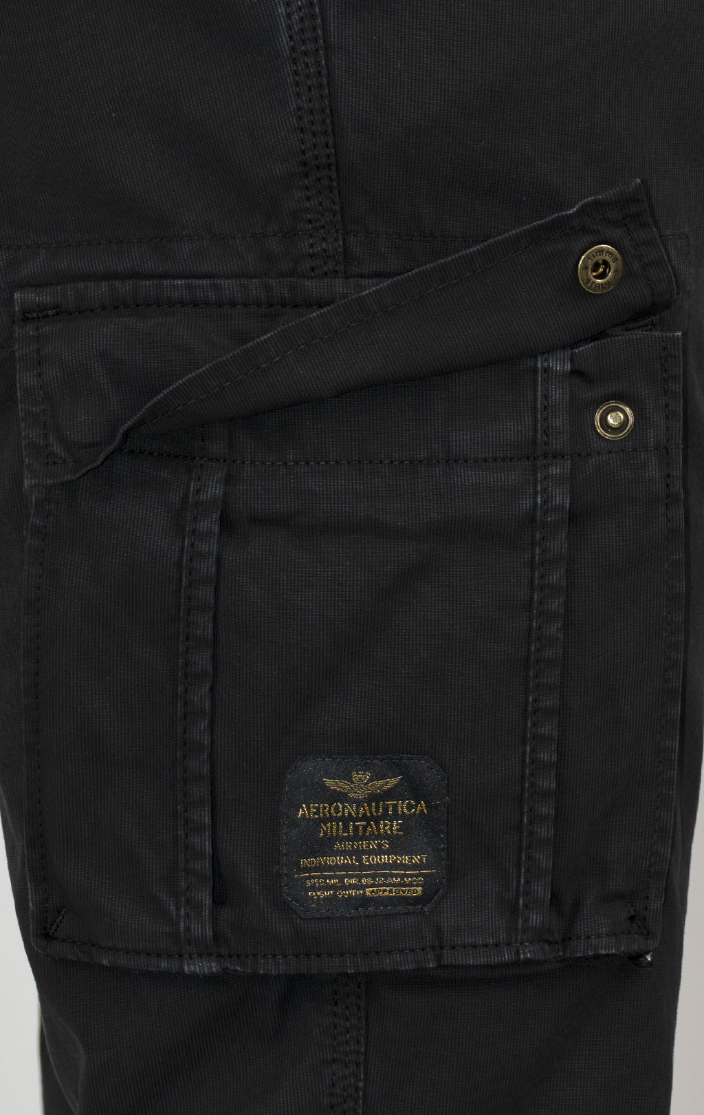 Брюки-карго AERONAUTICA MILITARE SS 25 m/AL black washed (PA 1329) 