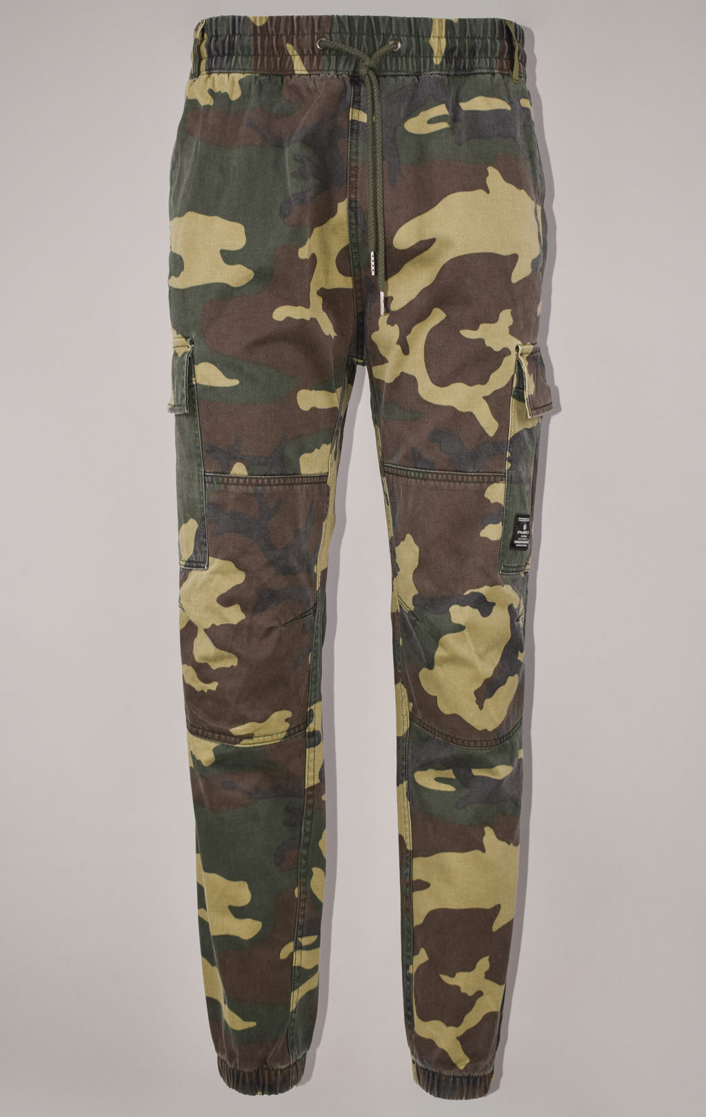 Брюки джоггеры ALPHA INDUSTRIES COTTON JOGGER camo woodland 