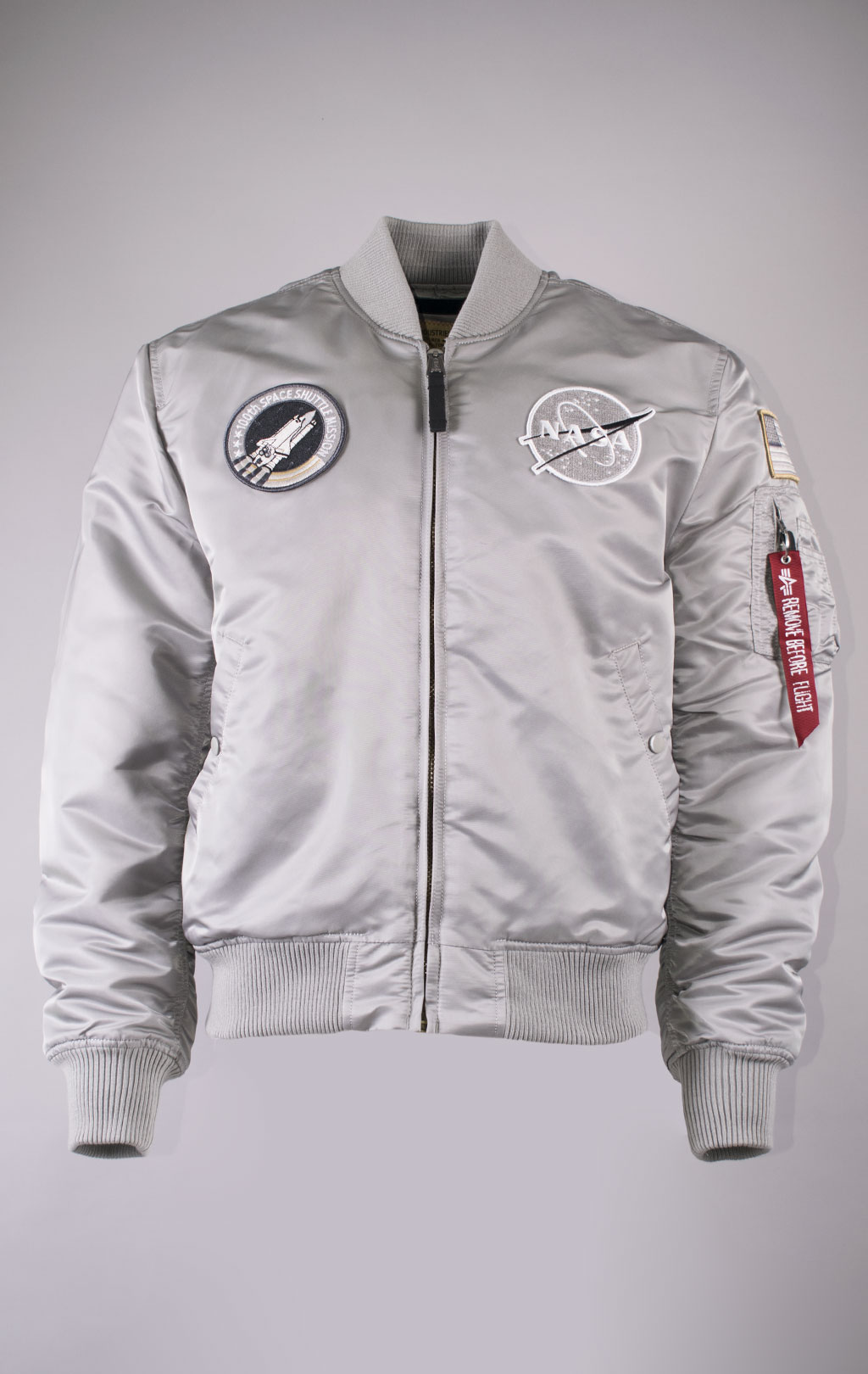 Бомбер ALPHA INDUSTRIES VF NASA MA-1 silver 