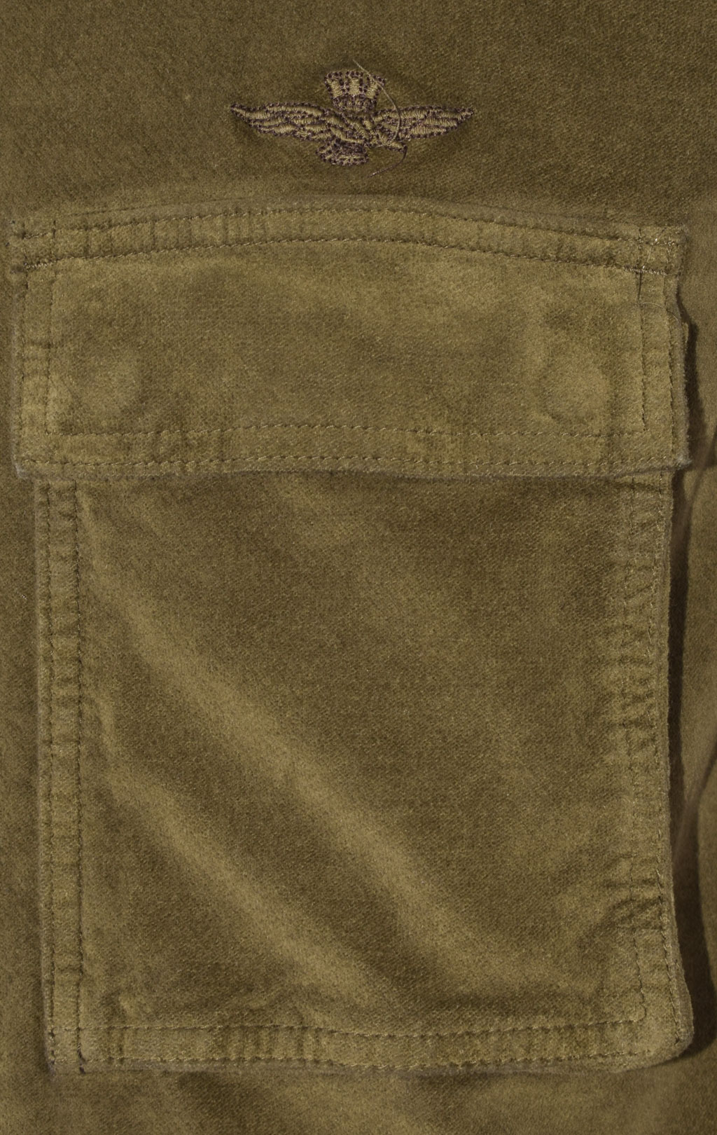 Куртка-рубашка AERONAUTICA MILITARE FW 23/24 m/AL off green (AC 013) 
