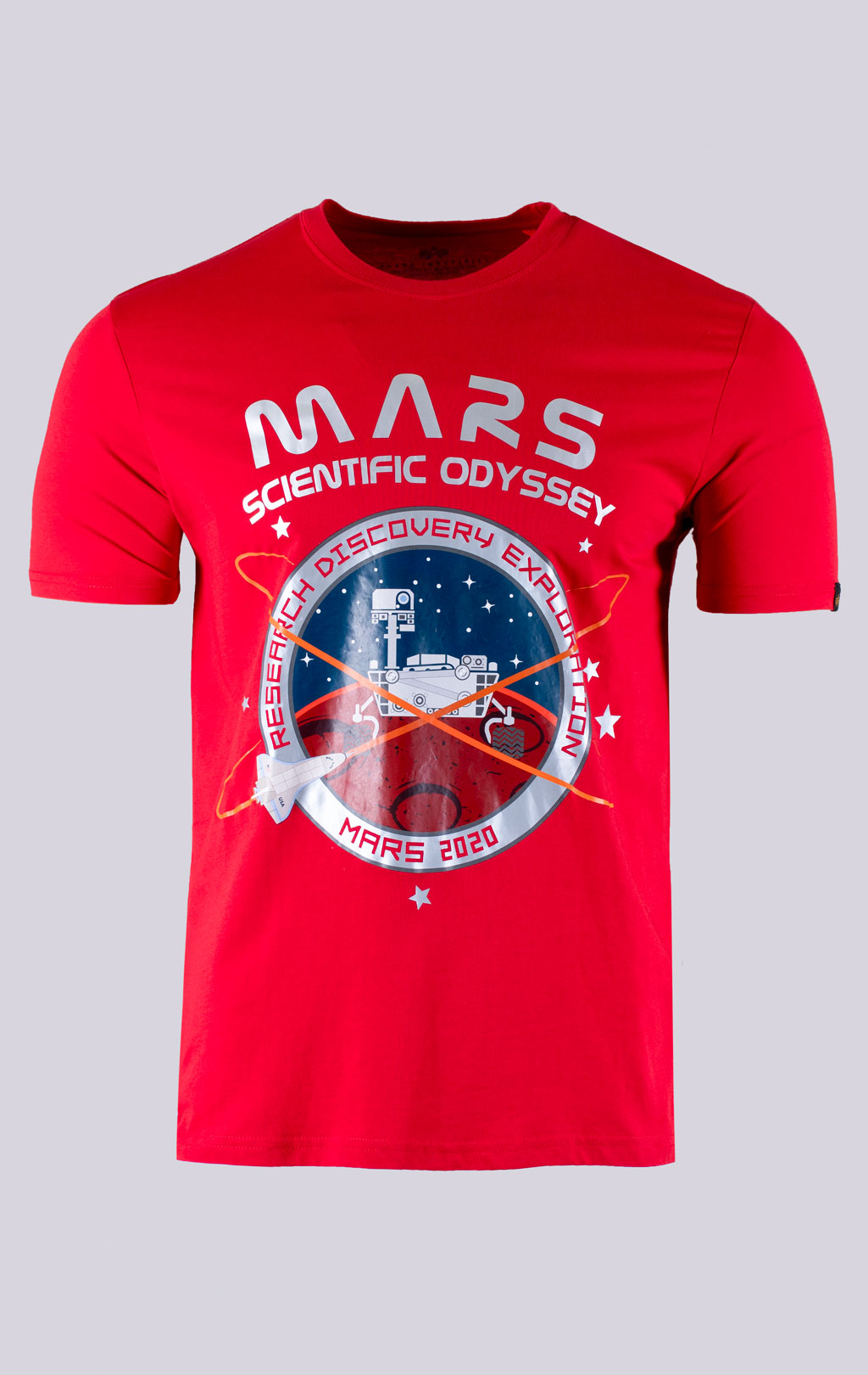 Футболка ALPHA INDUSTRIES NASA MISSION TO MARS T speed red 