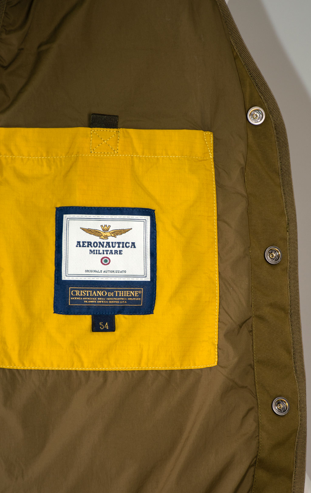 Жилет AERONAUTICA MILITARE FW 25/26/CN gold flake yellow (AB 3008) 