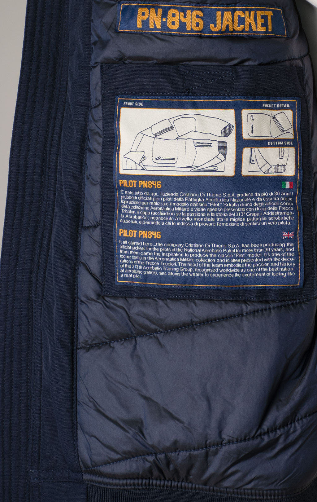 Куртка-пилот AERONAUTICA MILITARE big size FW 25/26/BD midnight blue (AB 3024) 