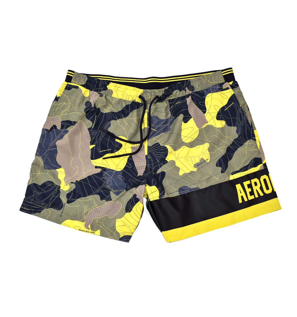 Плавки AERONAUTICA MILITARE SS 21/CN camouflage giallo (BW 196) 