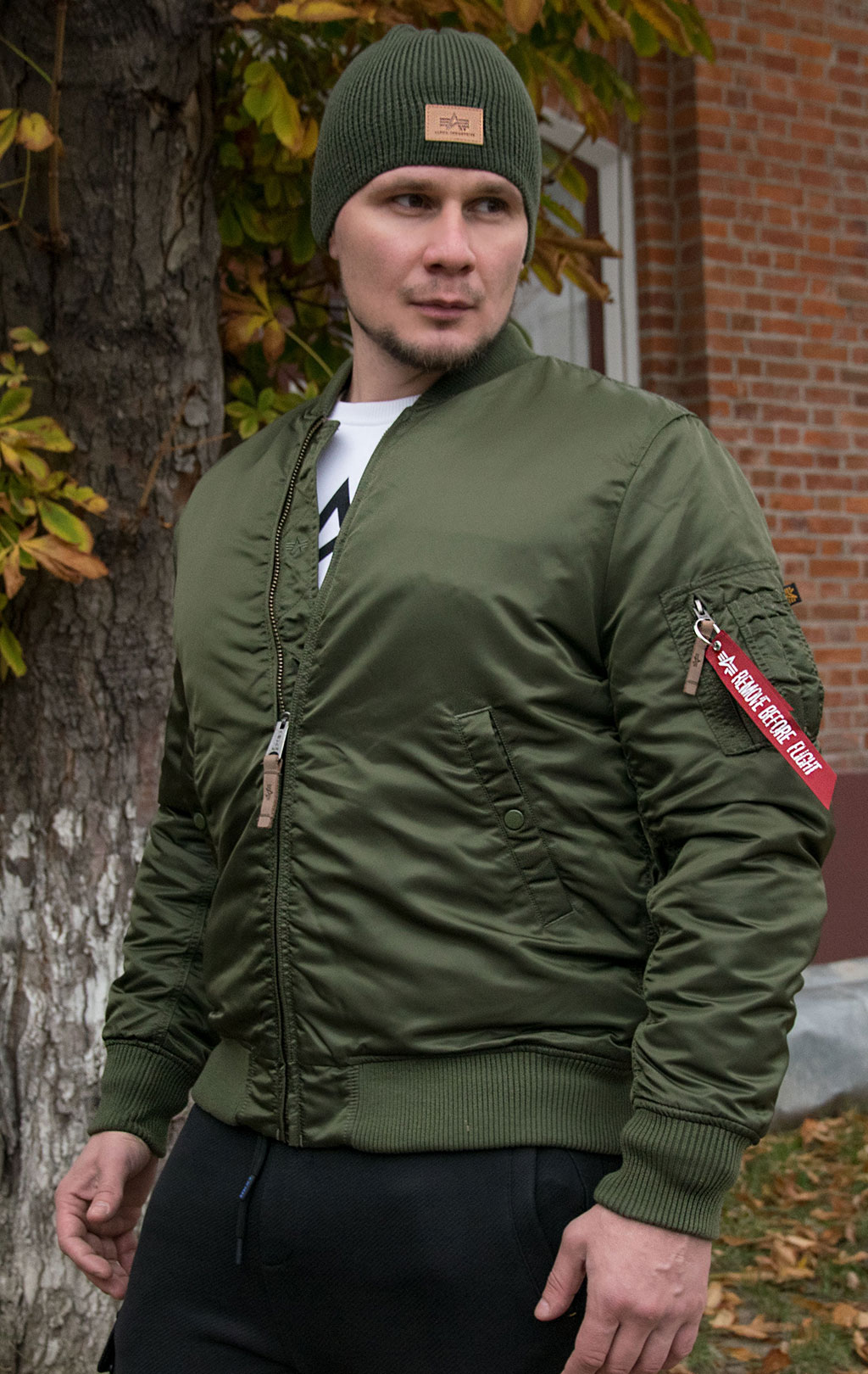 Бомбер ALPHA INDUSTRIES VF 59 LONG MA-1 dark green 