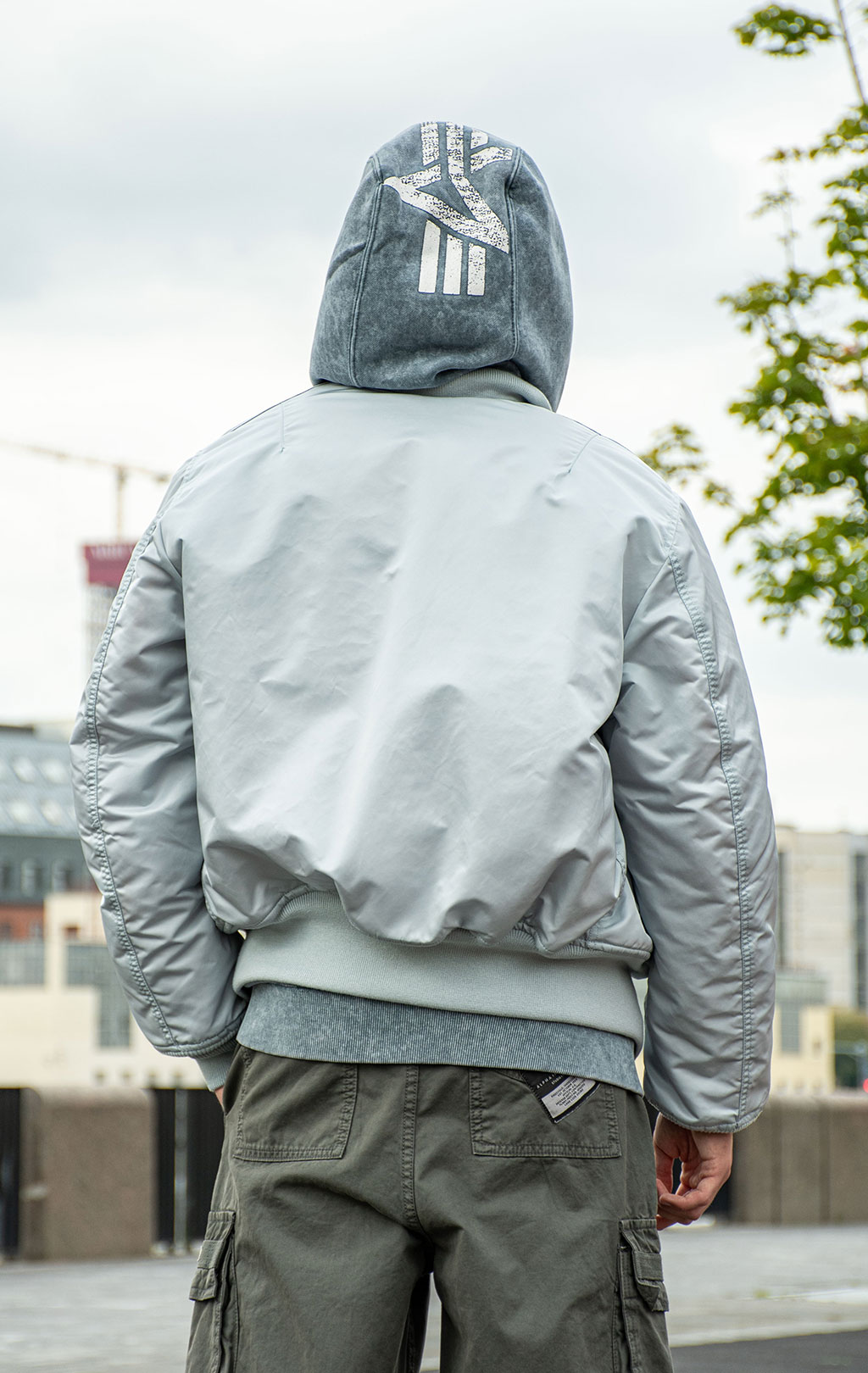 Бомбер ALPHA INDUSTRIES MA-1 original fit SS 26 mist 