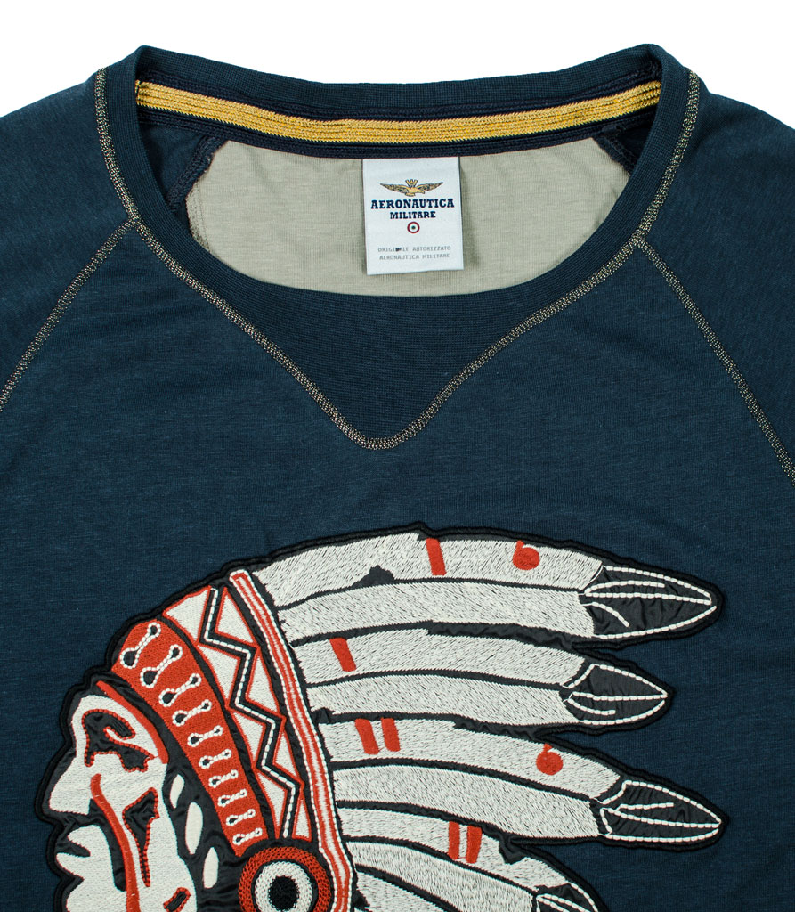 Женская футболка AERONAUTICA MILITARE blue navy (TS 1360) 
