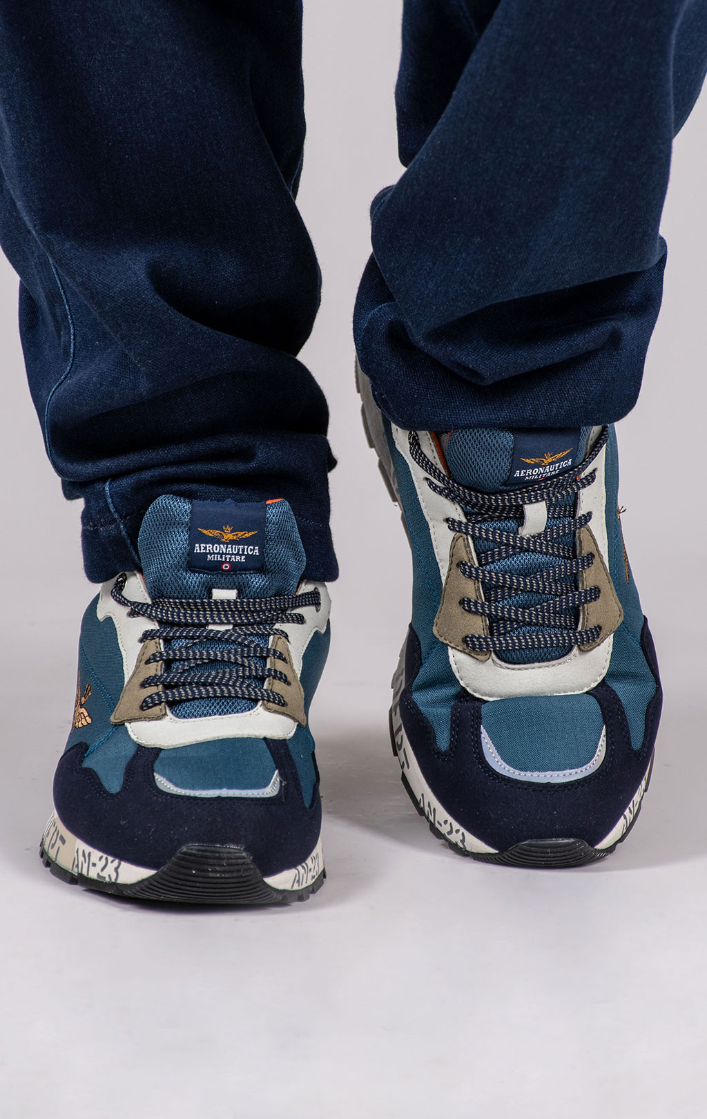 Кроссовки AERONAUTICA MILITARE SS 25/CN baltic/blue navy (SC 276) 