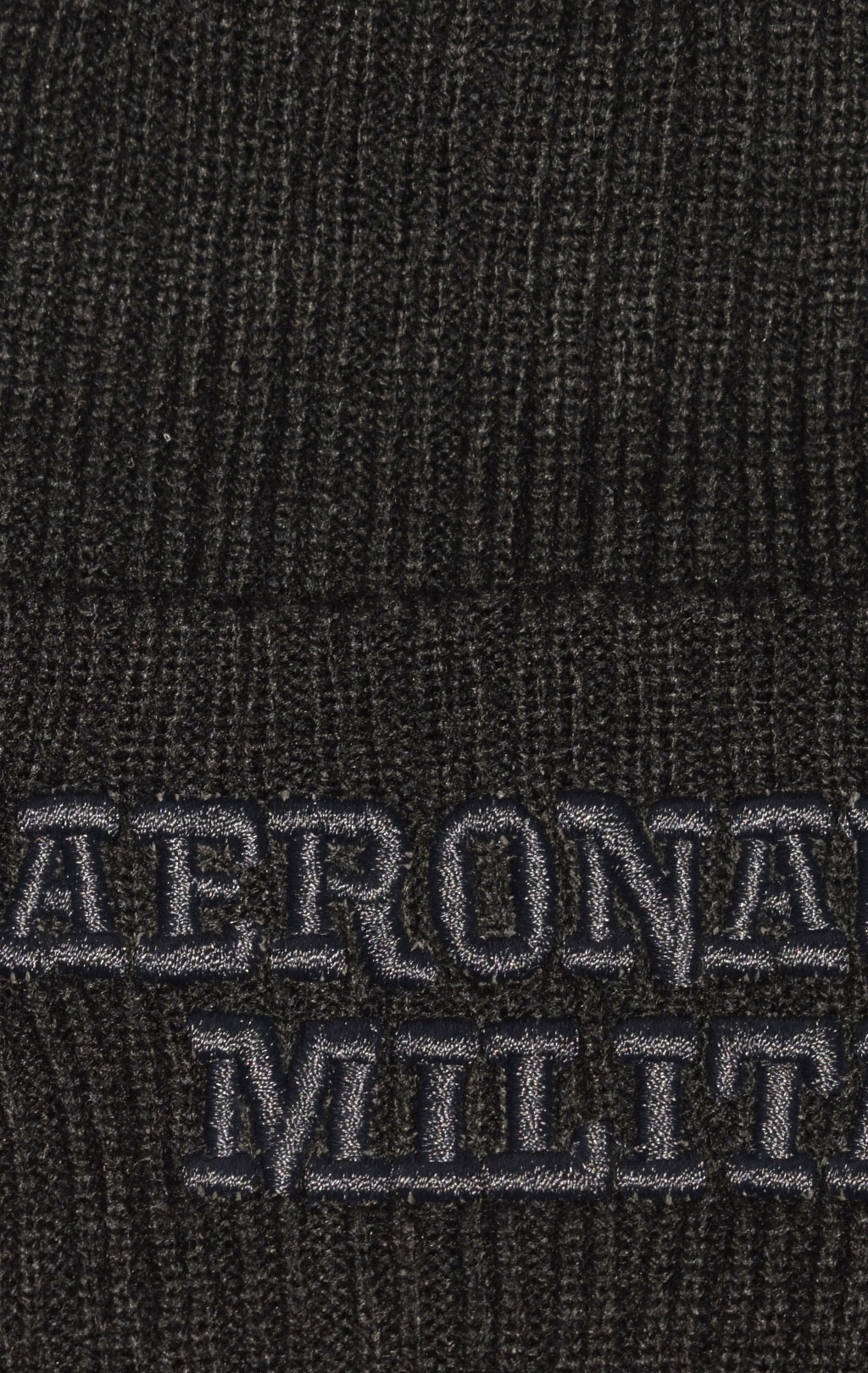 Шапка вязаная AERONAUTICA MILITARE FW 23/24/CN jet black (CU 043)