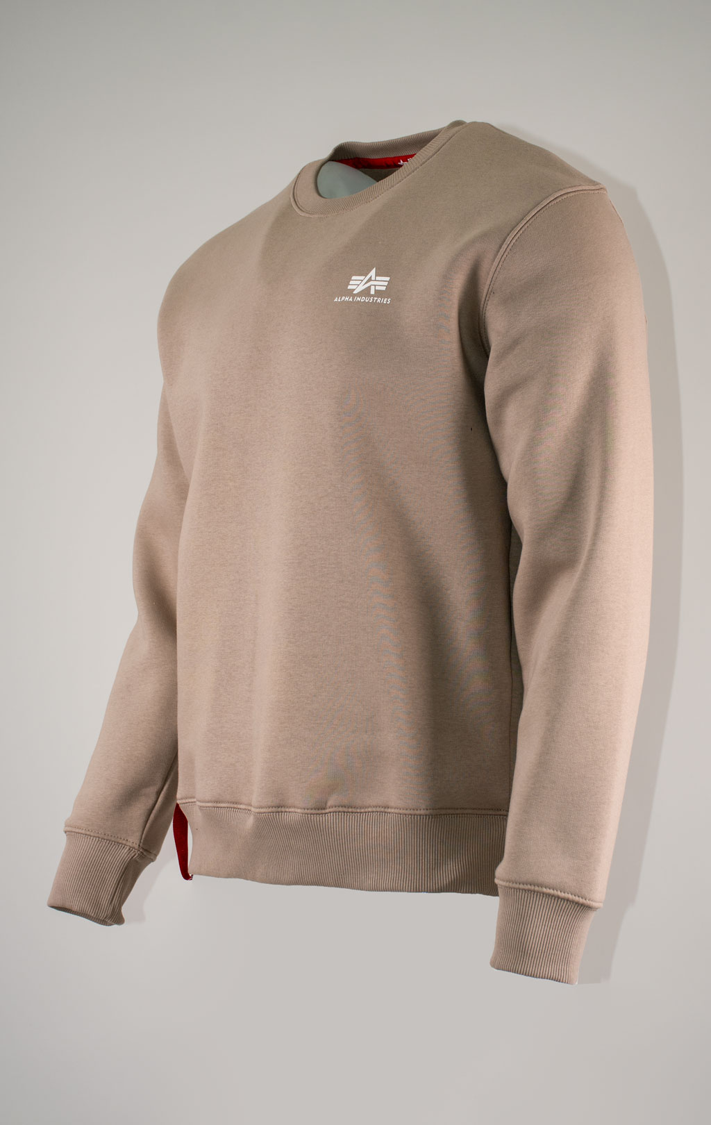 Свитшот ALPHA INDUSTRIES BASIC SWEATER SMALL LOGO vintage sand 
