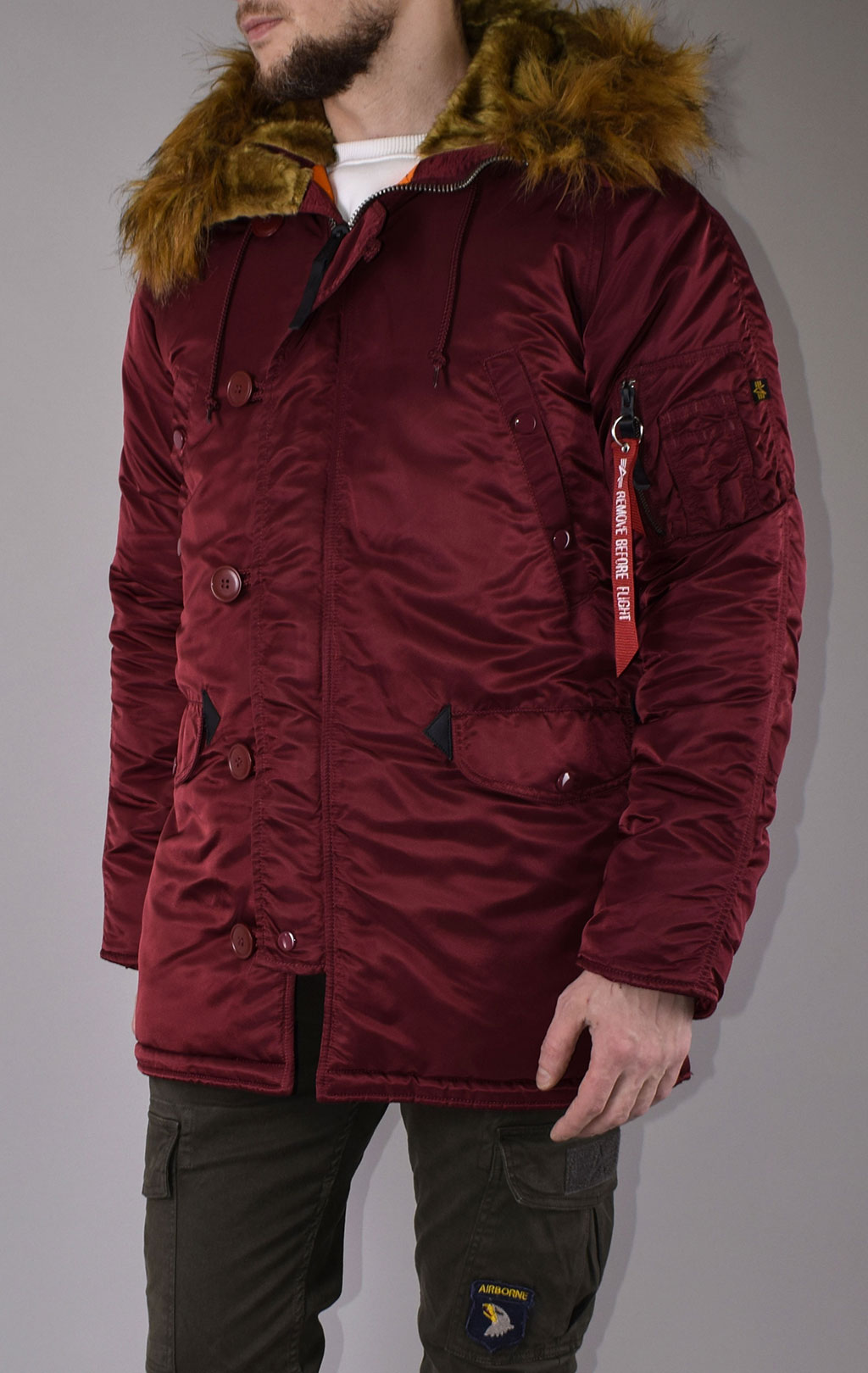 Аляска ALPHA INDUSTRIES VF 59 N-3B burgundy 