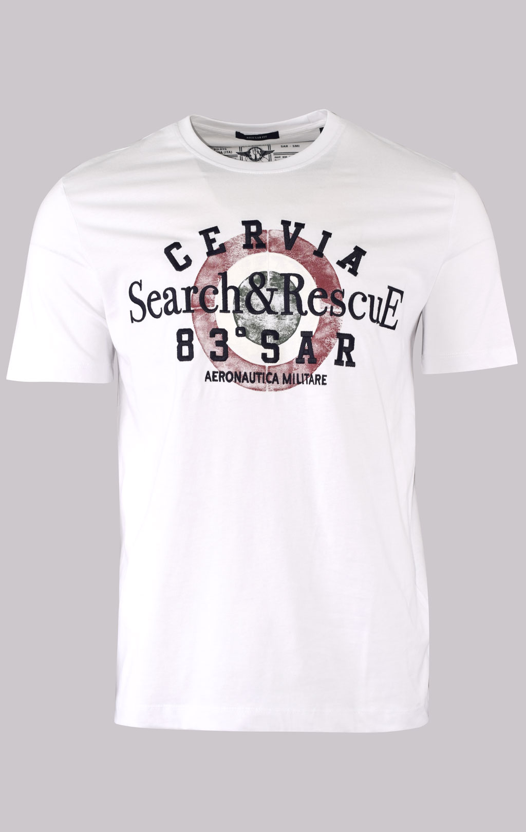 Футболка AERONAUTICA MILITARE SS 23/BD off white (TS 2085)