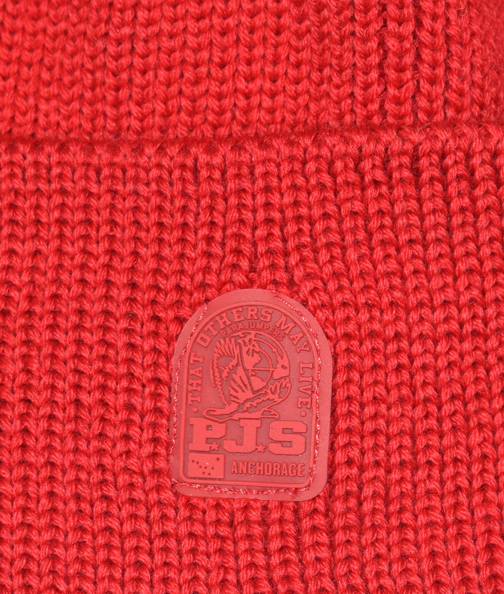 Шапка вязаная PARAJUMPERS PLAIN BEANIE FW 19/20 tomato 