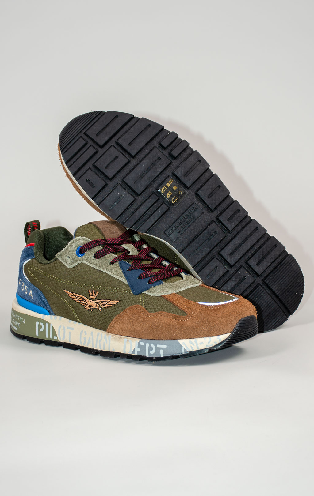 Кроссовки AERONAUTICA MILITARE FW 25/26/CN multicolor verde (SC 0276) 