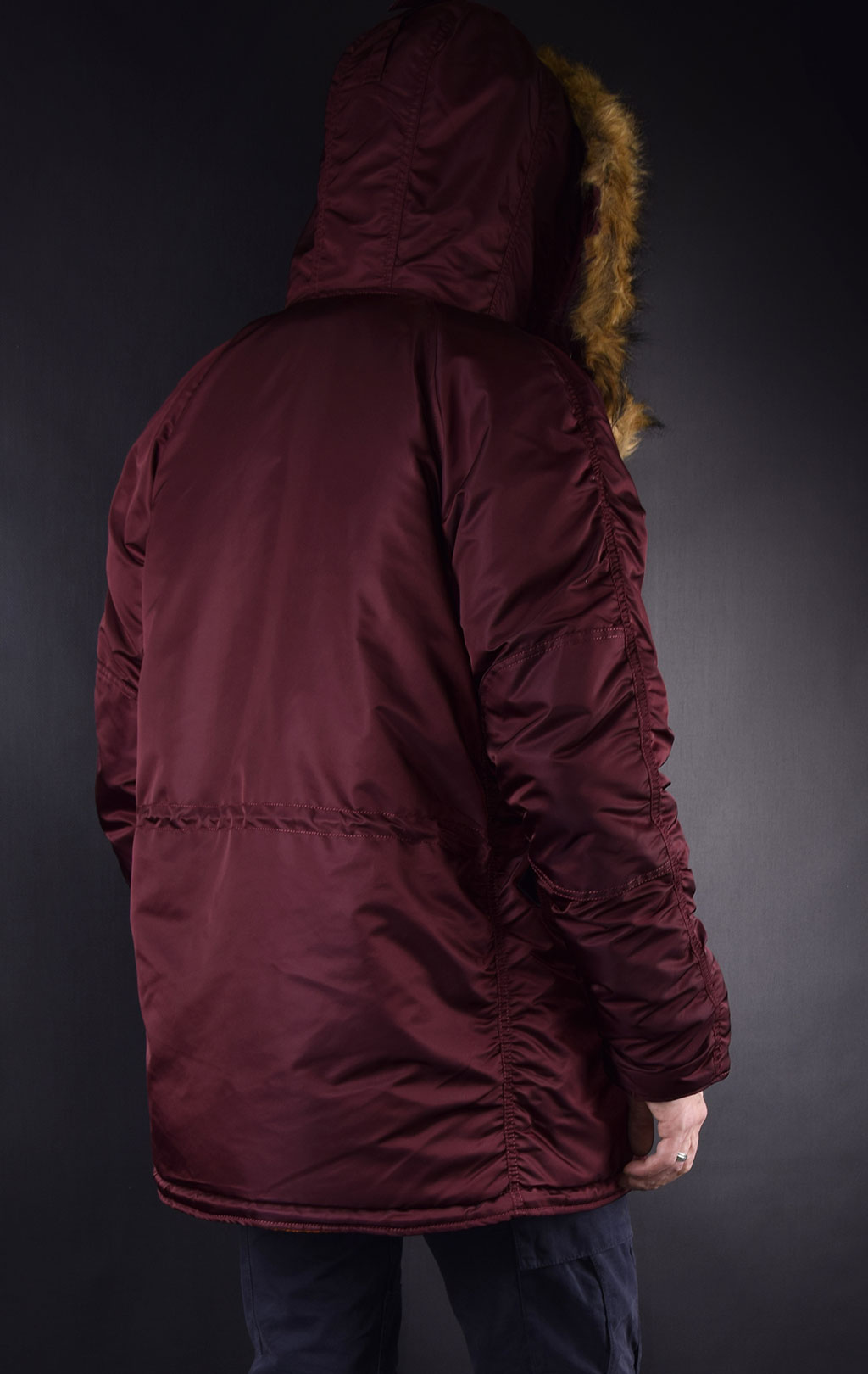 Аляска ALPHA INDUSTRIES SLIM FIT GEN-I N-3B maroon/orange 