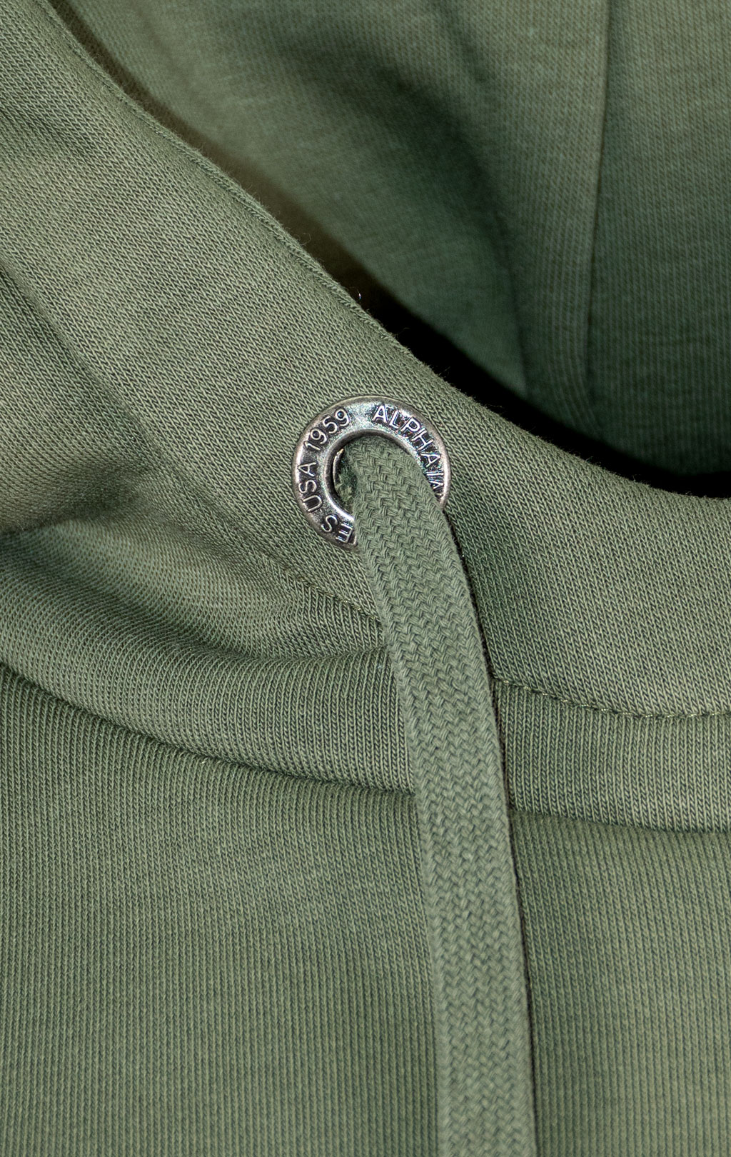 Толстовка ALPHA INDUSTRIES EMB HOODY dark olive 