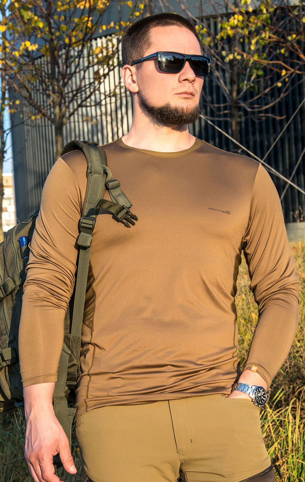 Лонгслив тактический Pentagon APOLLO ACTIVITY полиэстер92%/эластан8% MJC® SYSTEM coyote 11012 