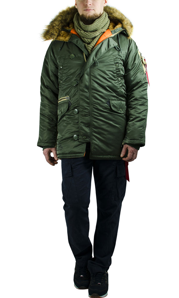 Аляска ALPHA INDUSTRIES ART VF N-3B sage green 