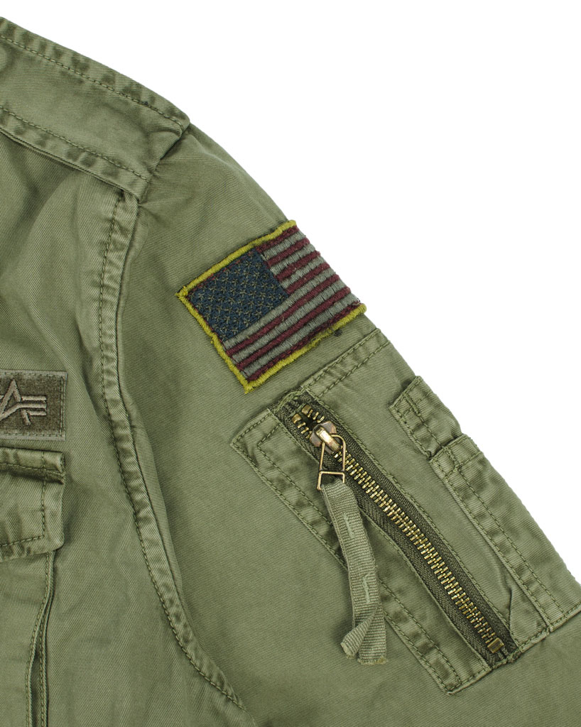 Ветровка ALPHA INDUSTRIES HUNTINGTON PATCH M-65 olive 