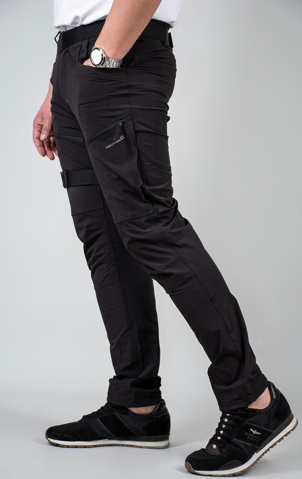 Брюки тактические Pentagon RENEGADE TROPIC big size полиэстер91%/эластейн6% stretch black 05047 